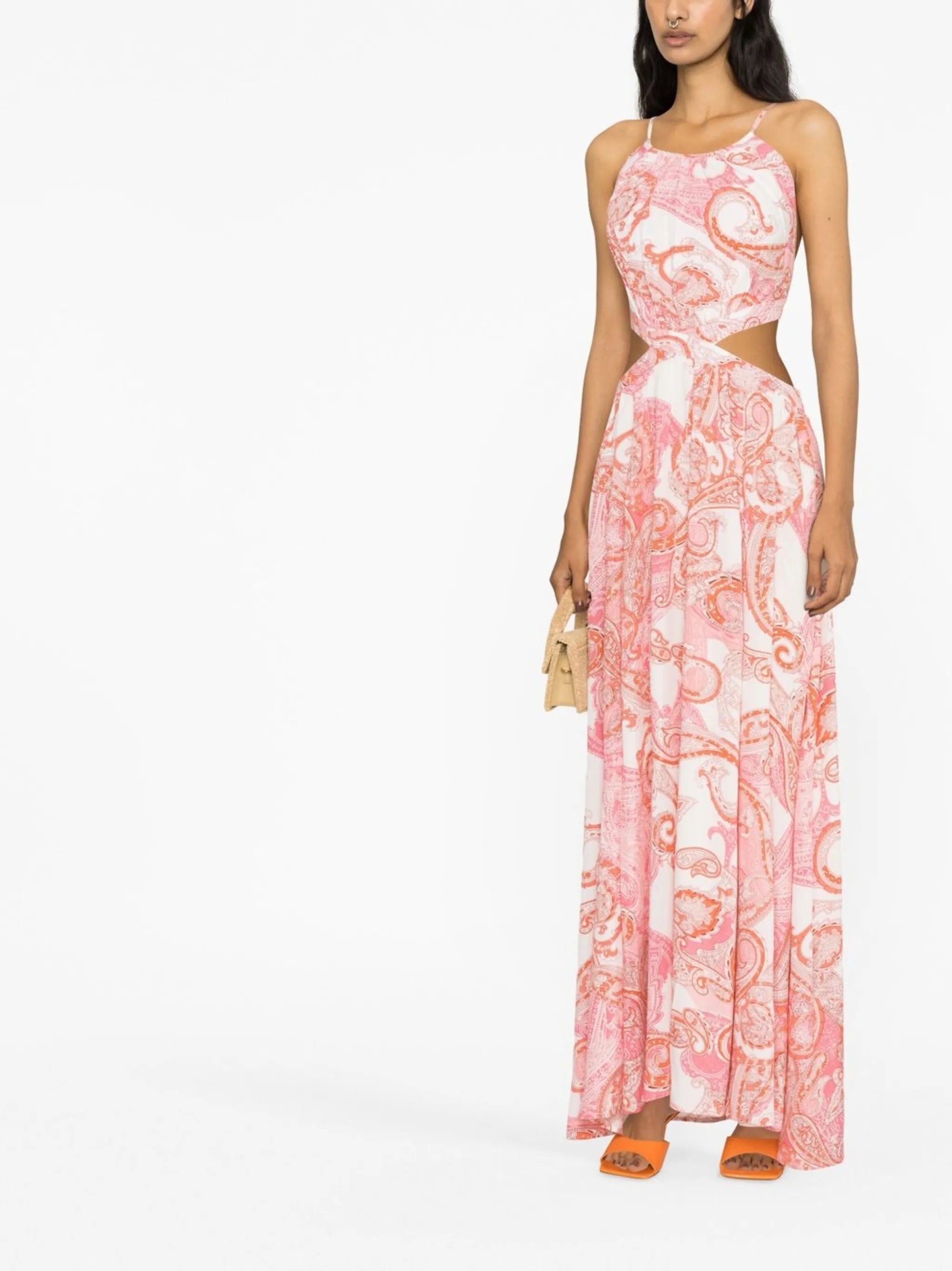 Arabella paisley-print dress