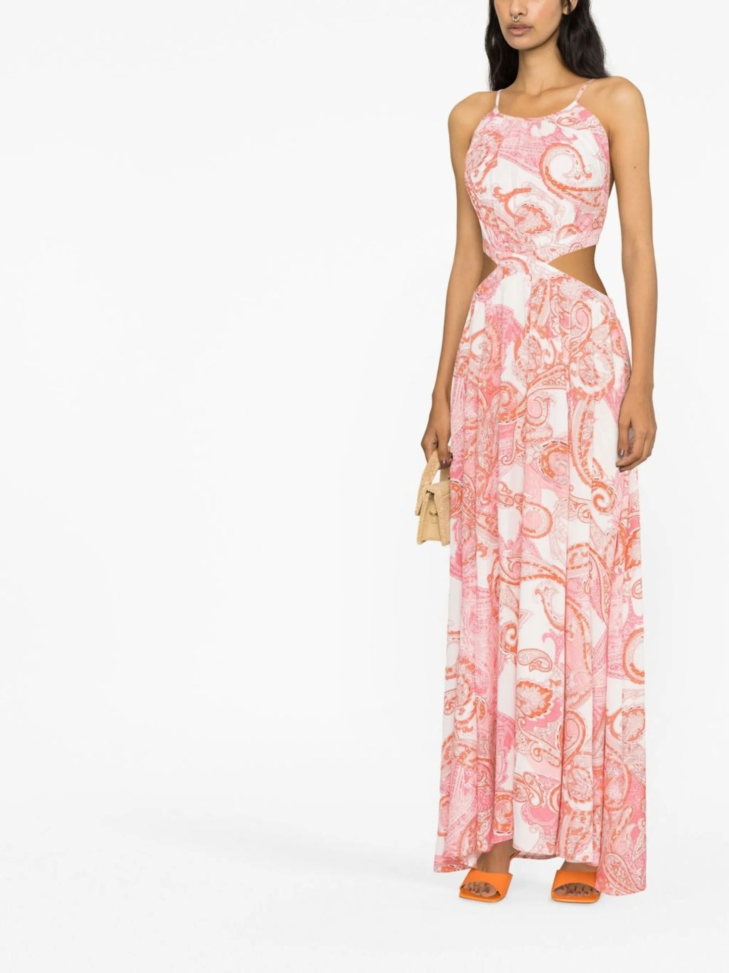 Arabella paisley-print dress