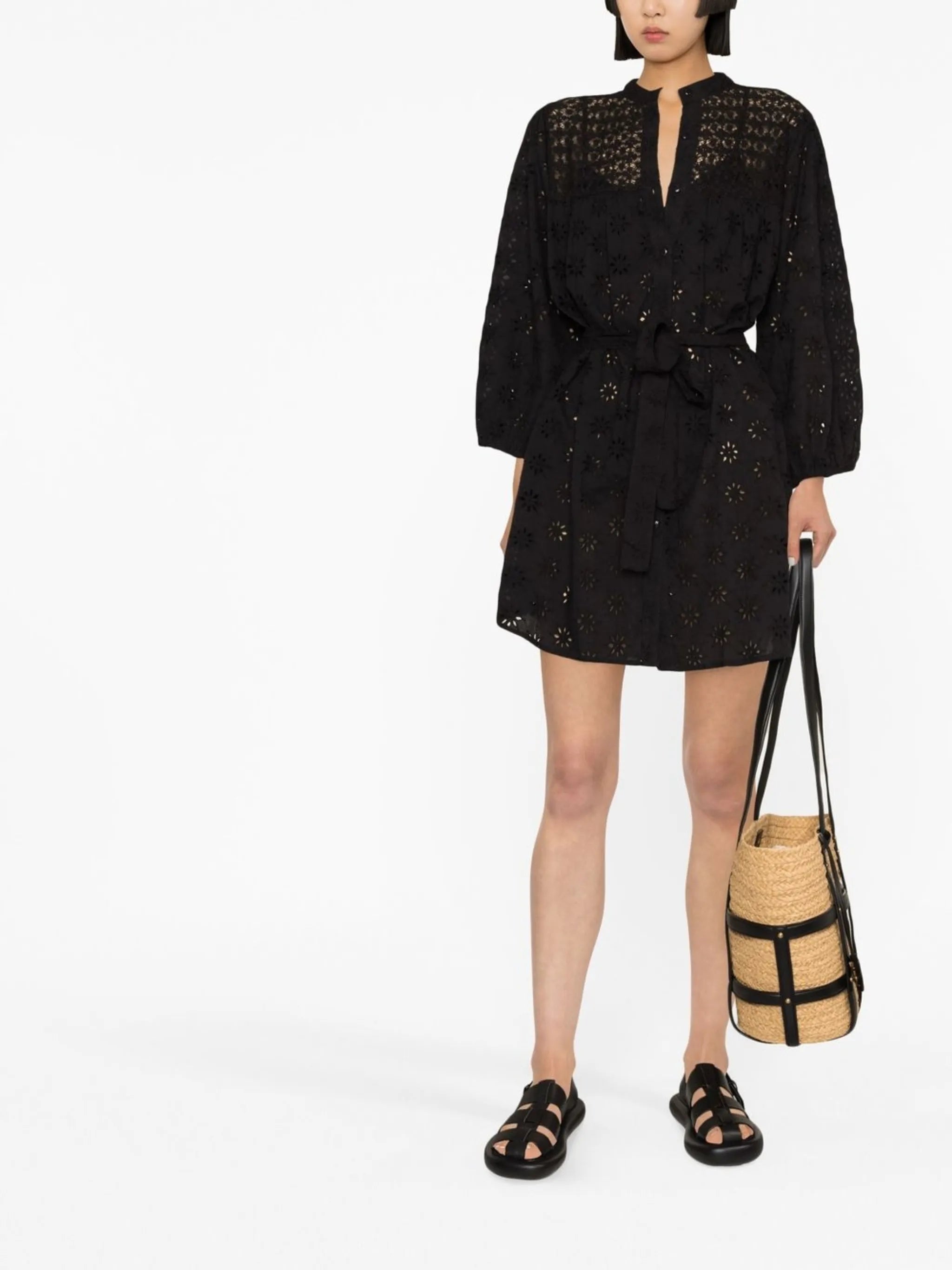 Barrie broderie anglaise cotton dress