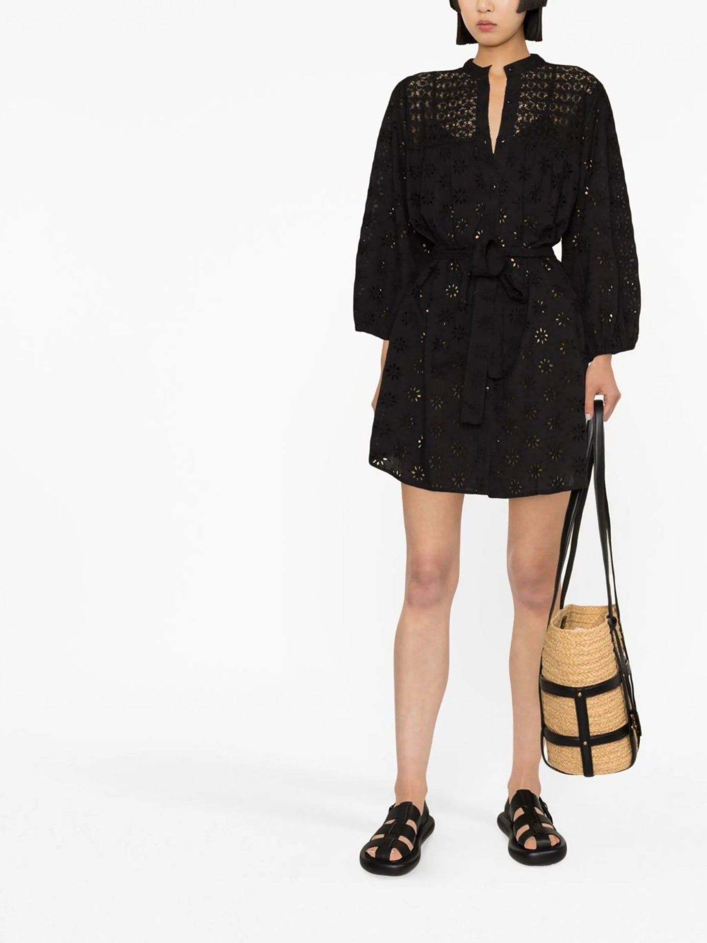 Barrie broderie anglaise cotton dress