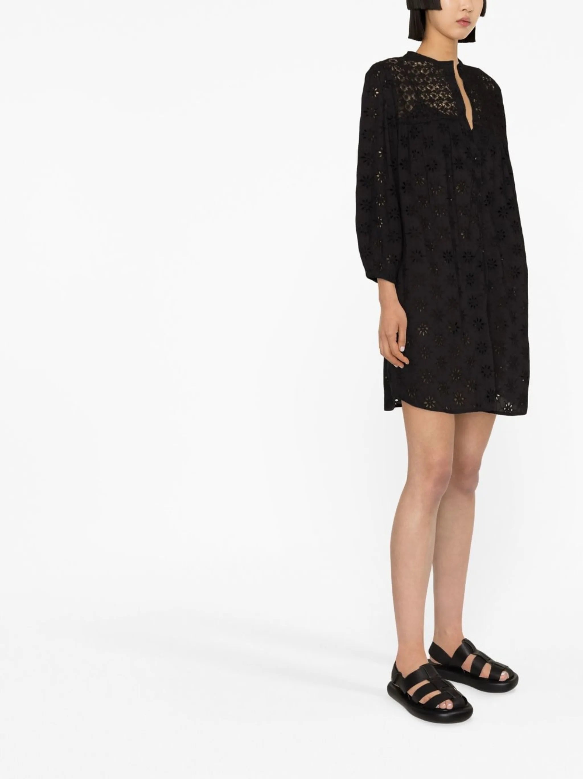 Barrie broderie anglaise cotton dress