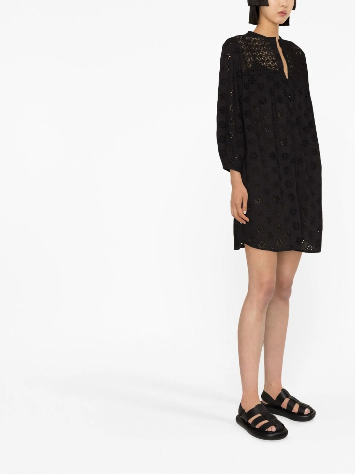 Barrie broderie anglaise cotton dress