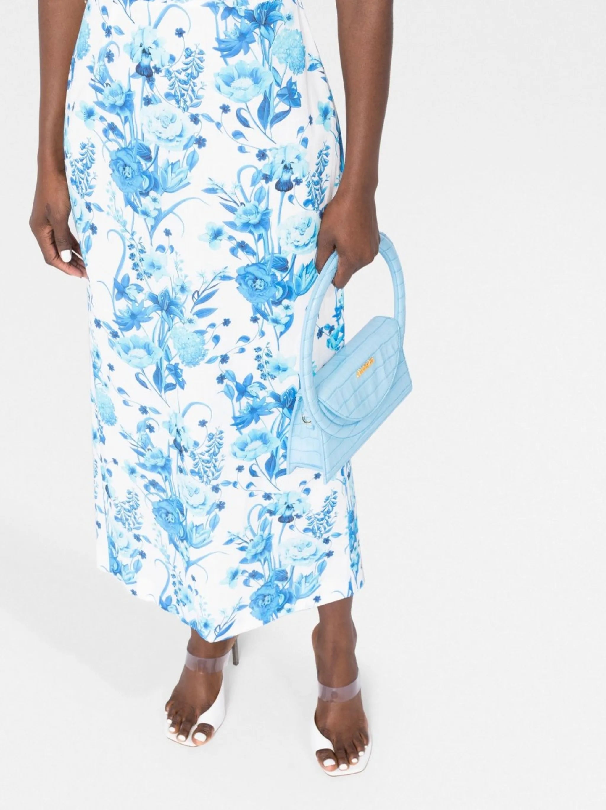 floral-print off-shoulder dress