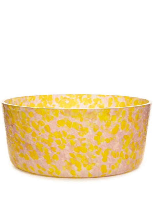 Macchia Murano glass large bowl