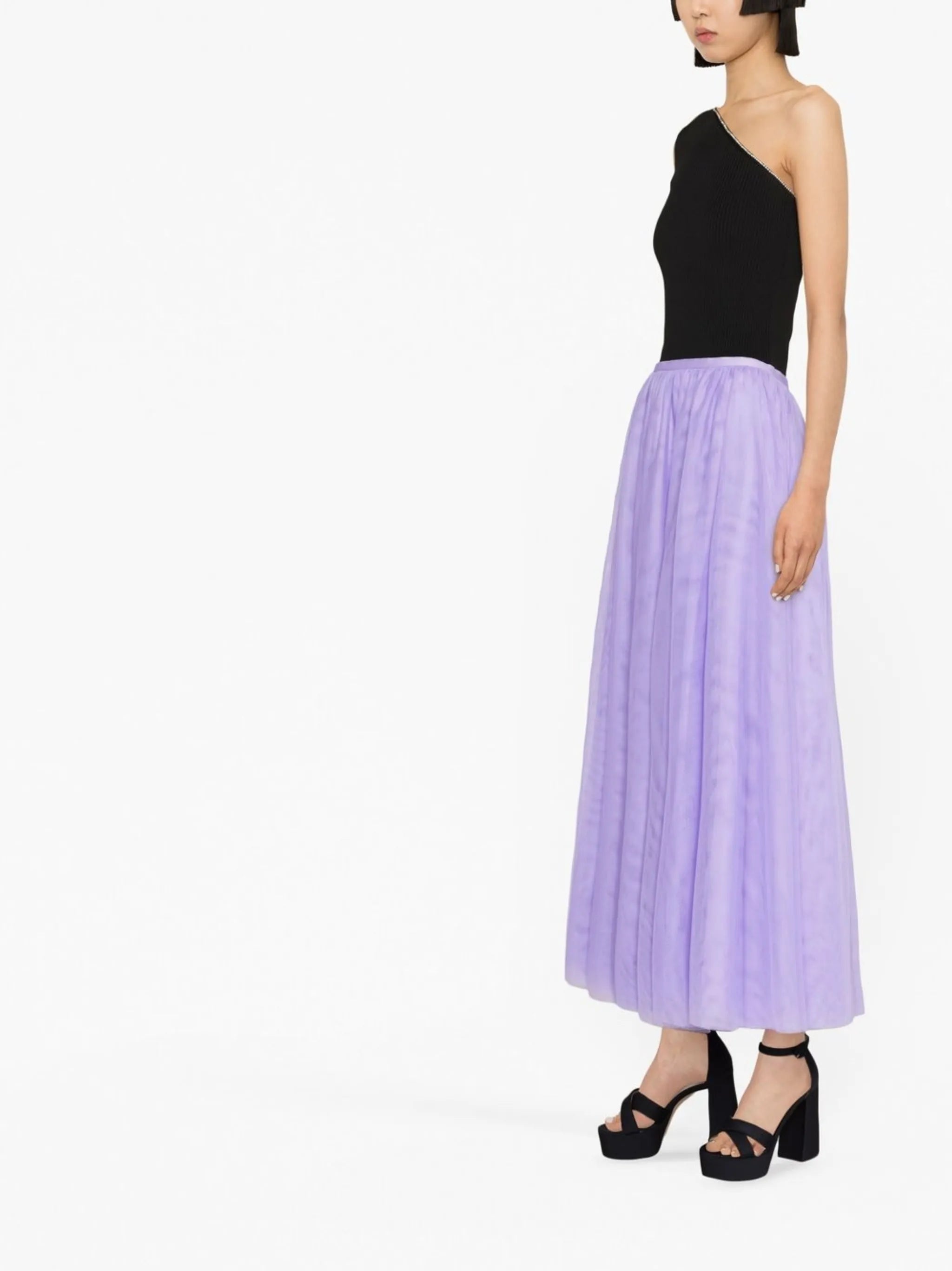 tulle long skirt
