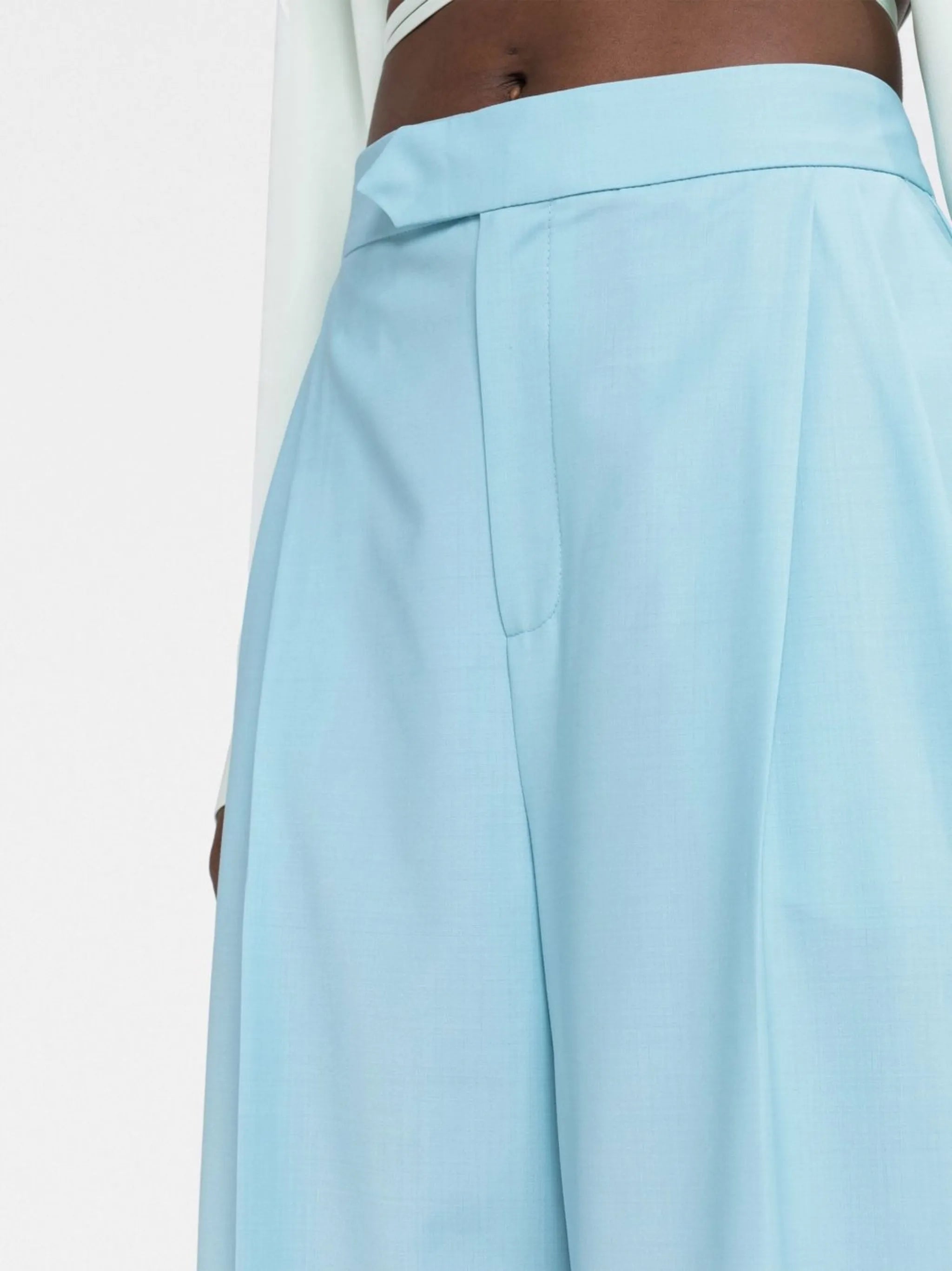 tailored straight-leg trousers