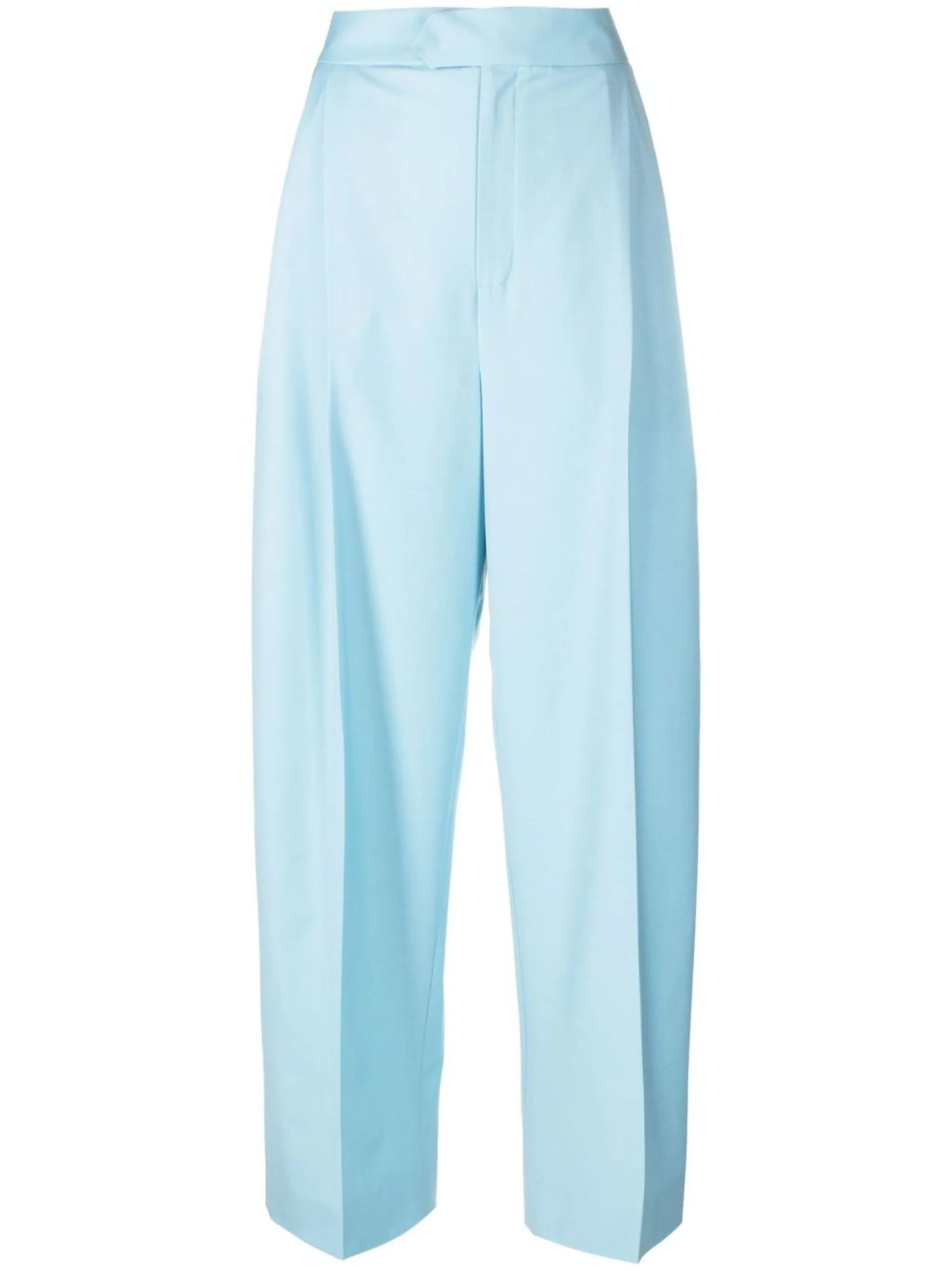 tailored straight-leg trousers