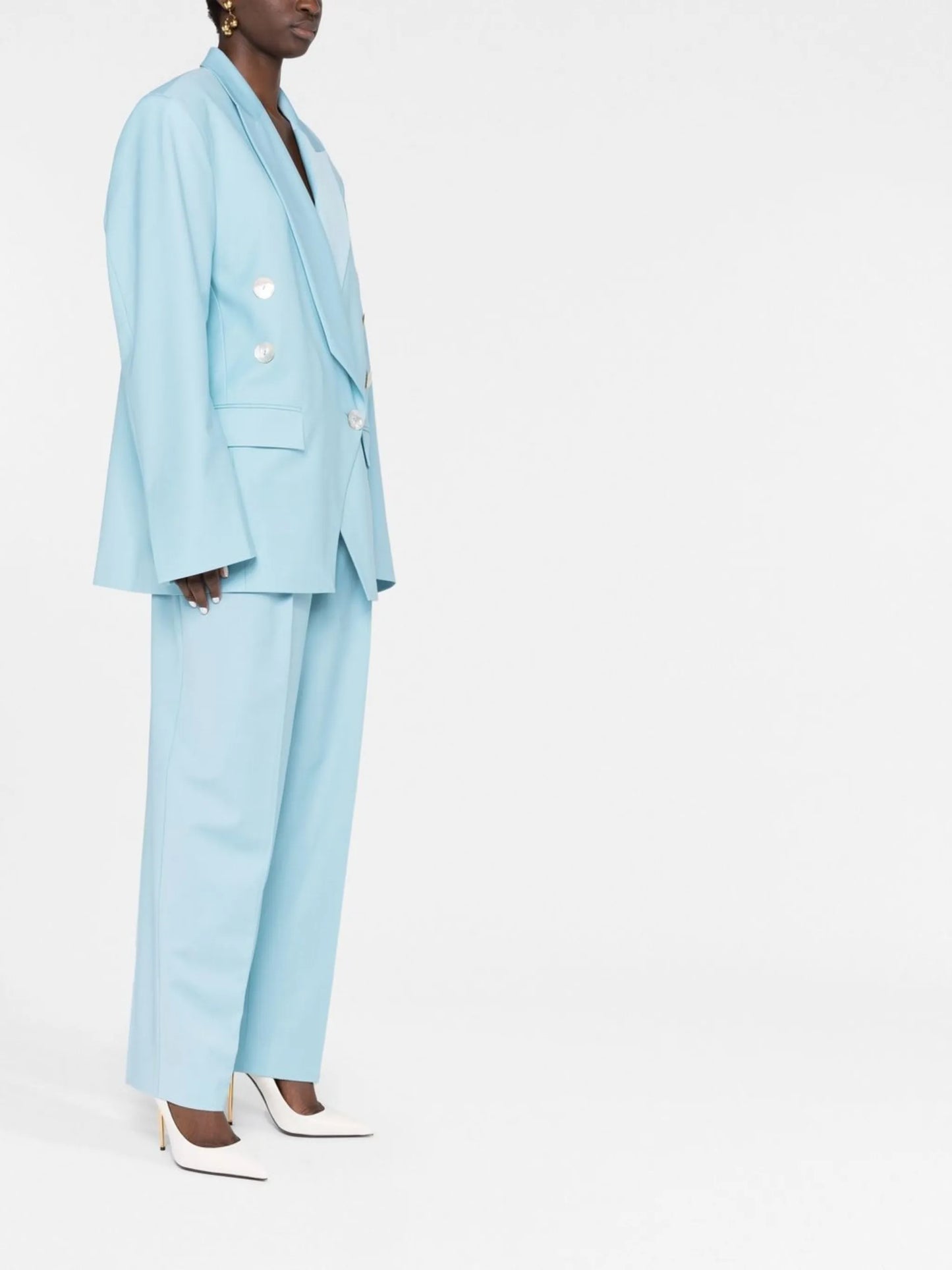 oversized double-breasted blazer