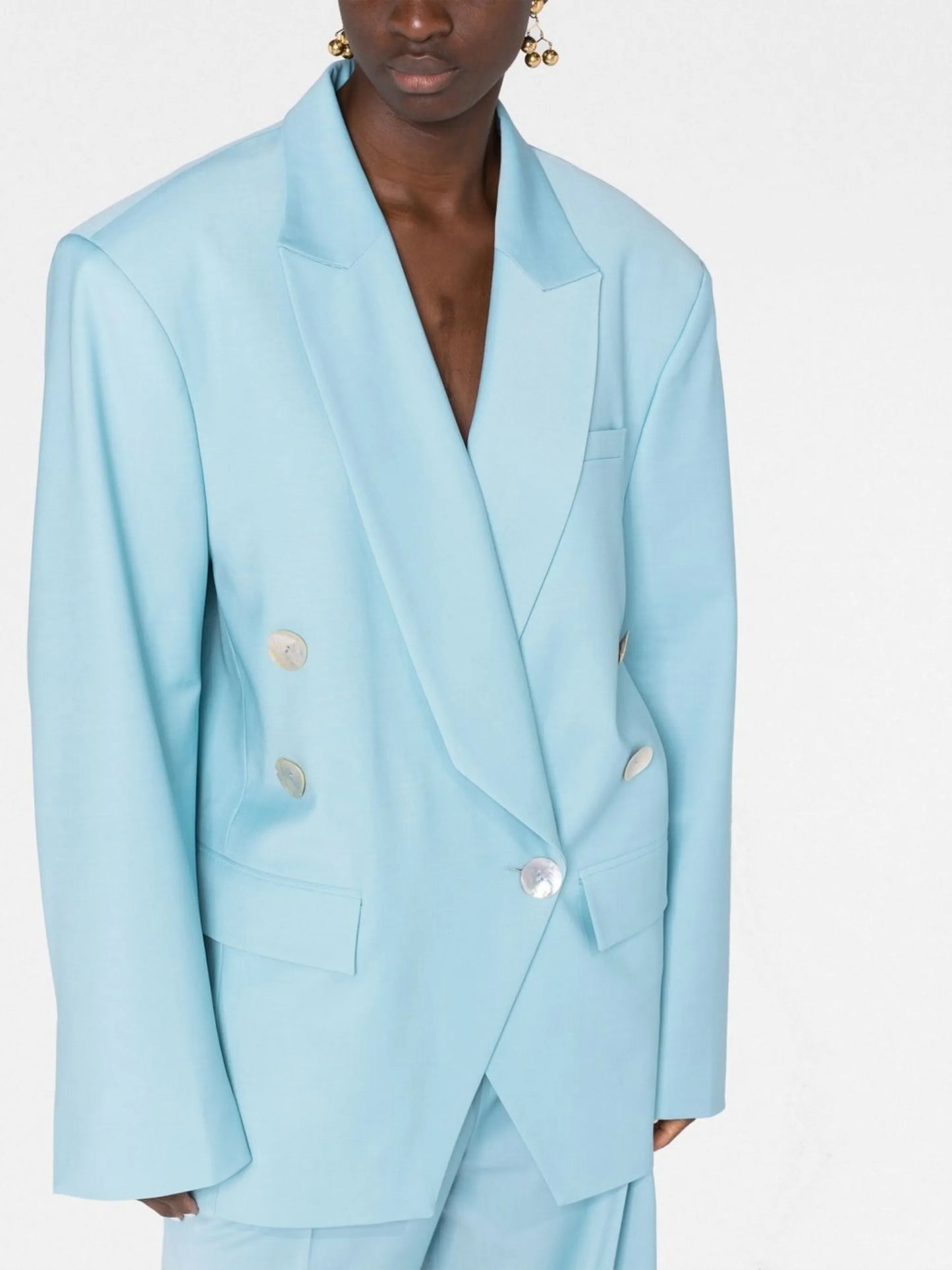 oversized double-breasted blazer