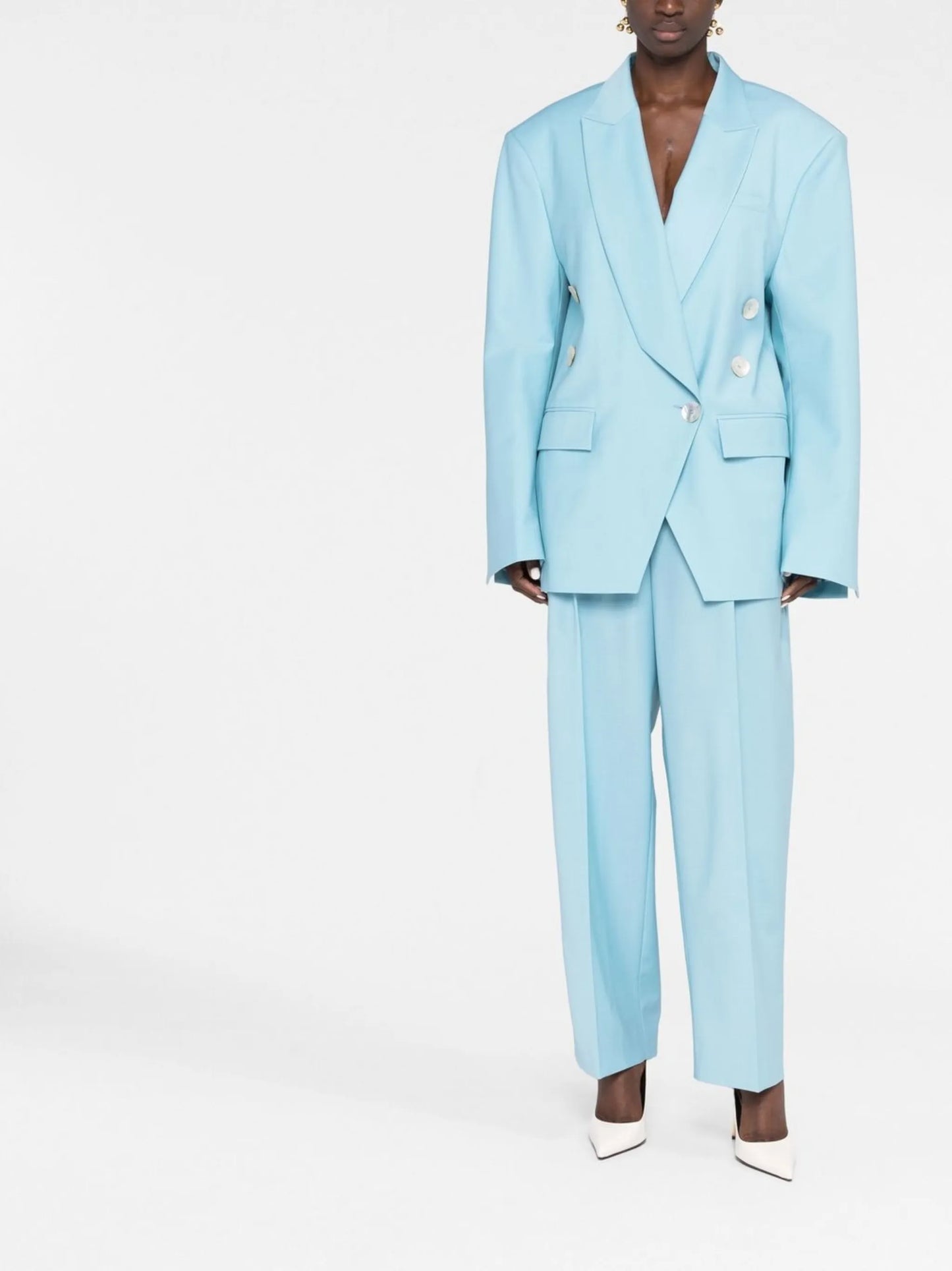 oversized double-breasted blazer
