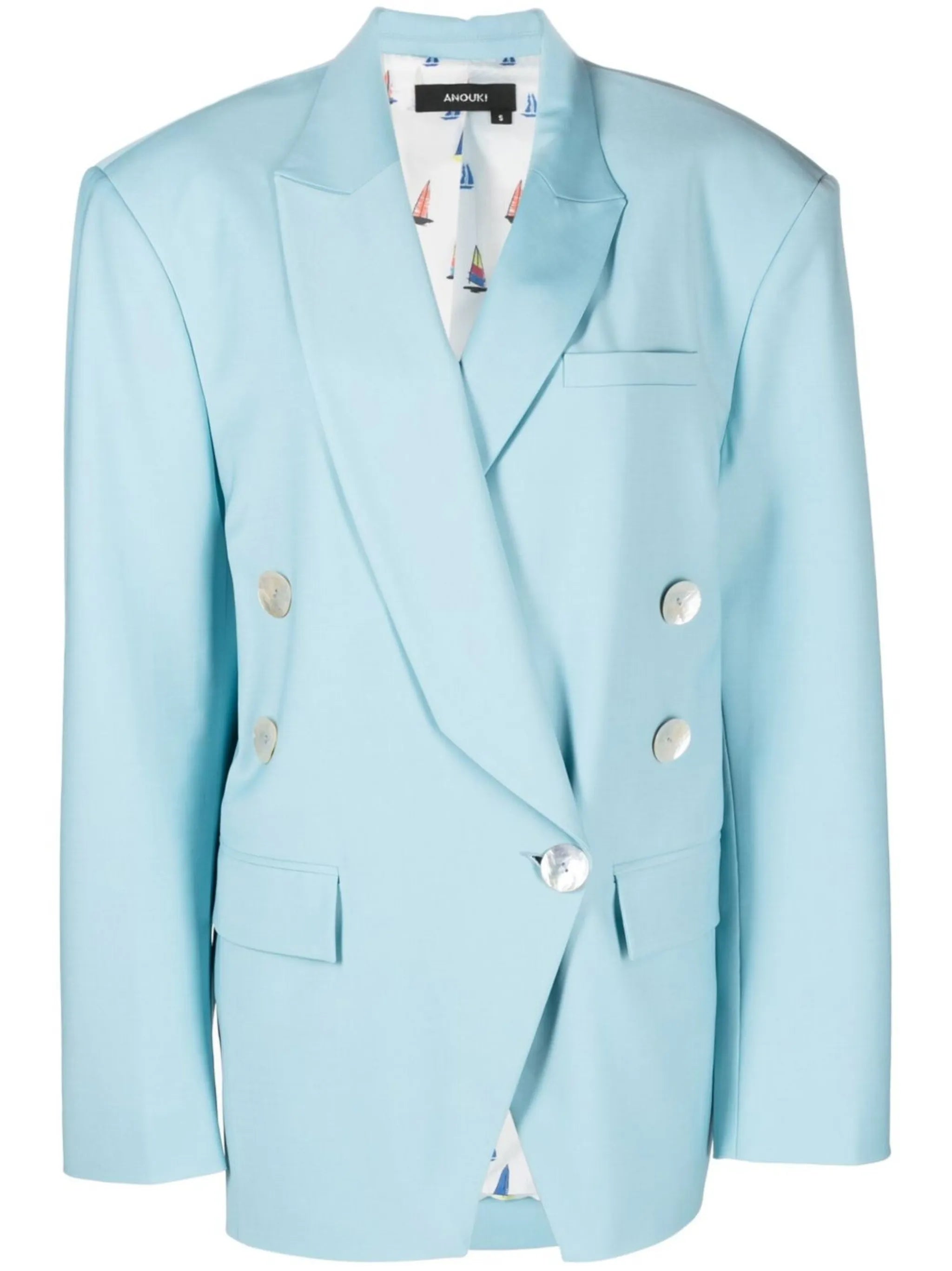 oversized double-breasted blazer