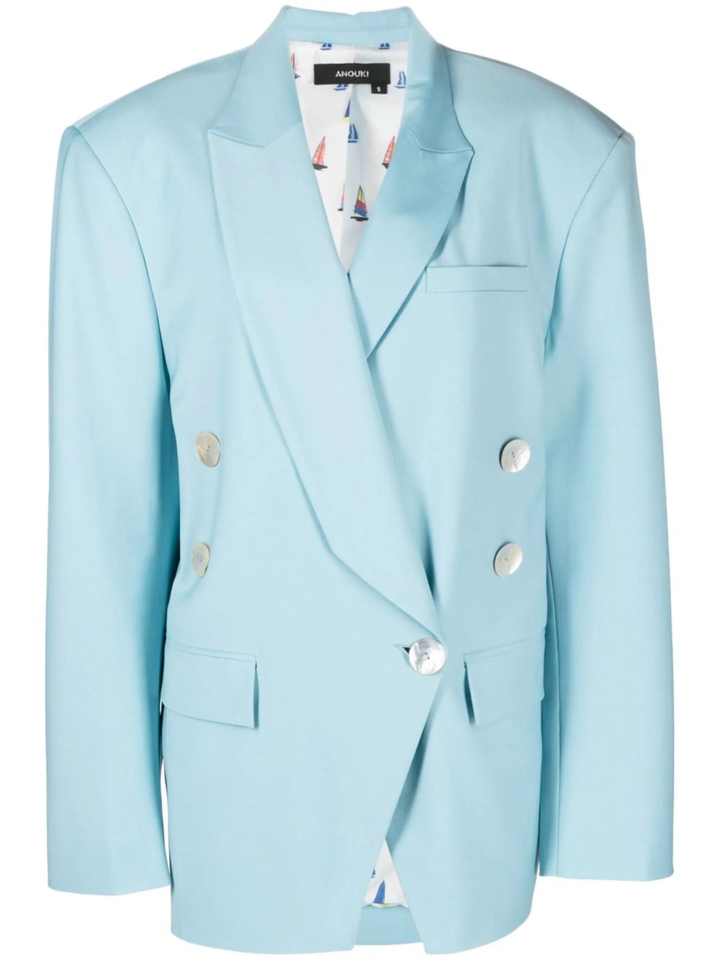 oversized double-breasted blazer