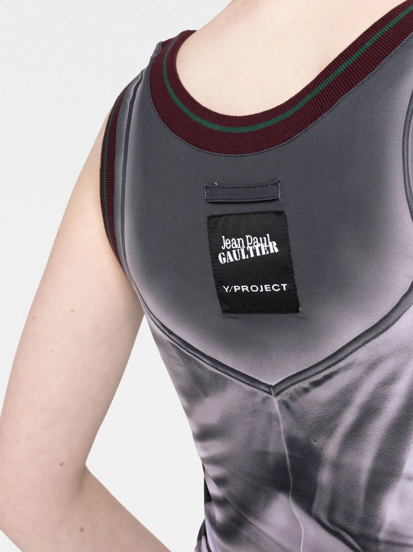 trompe l'oeil-print tank top