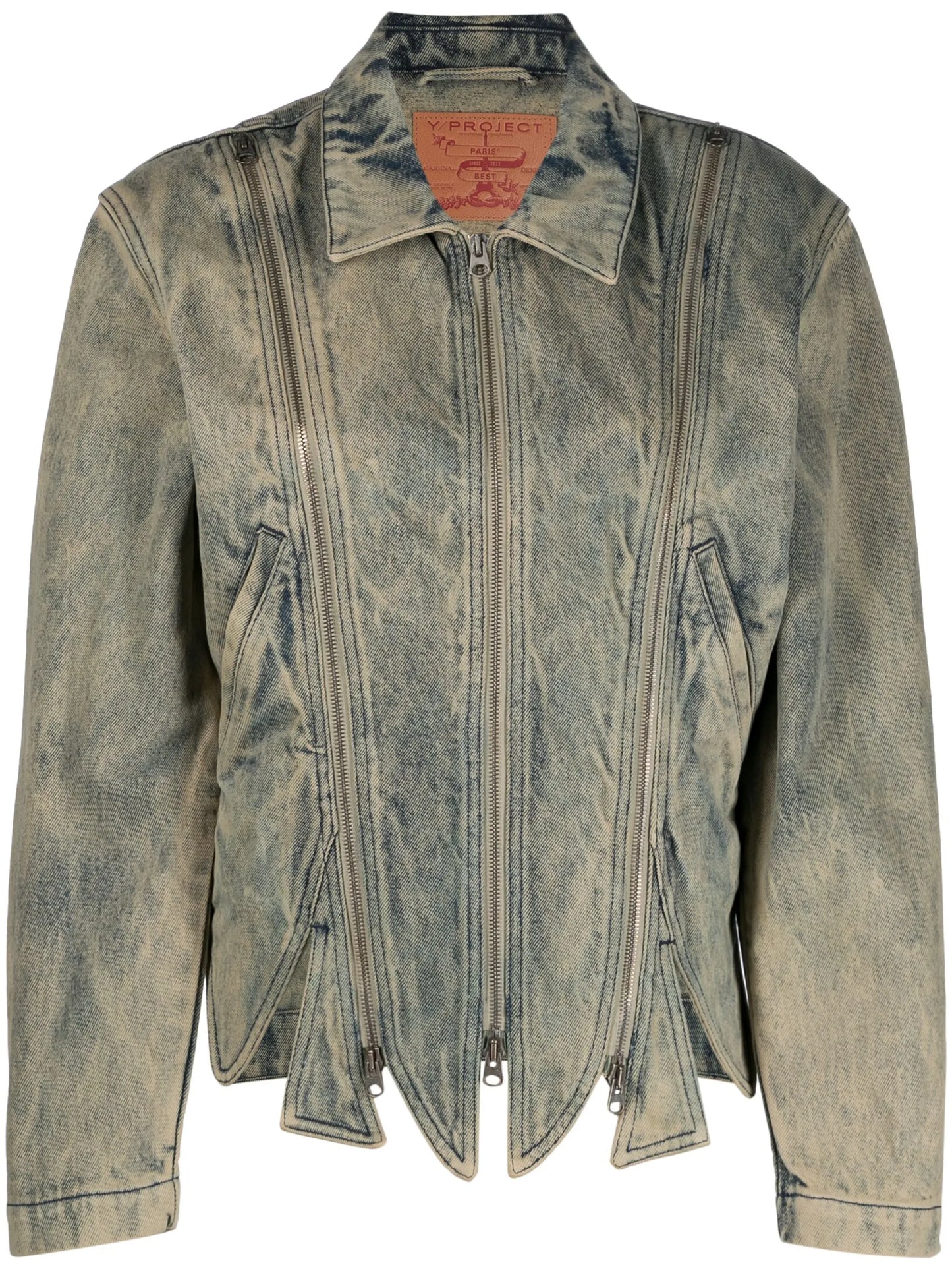 detachable-sleeve denim jacket