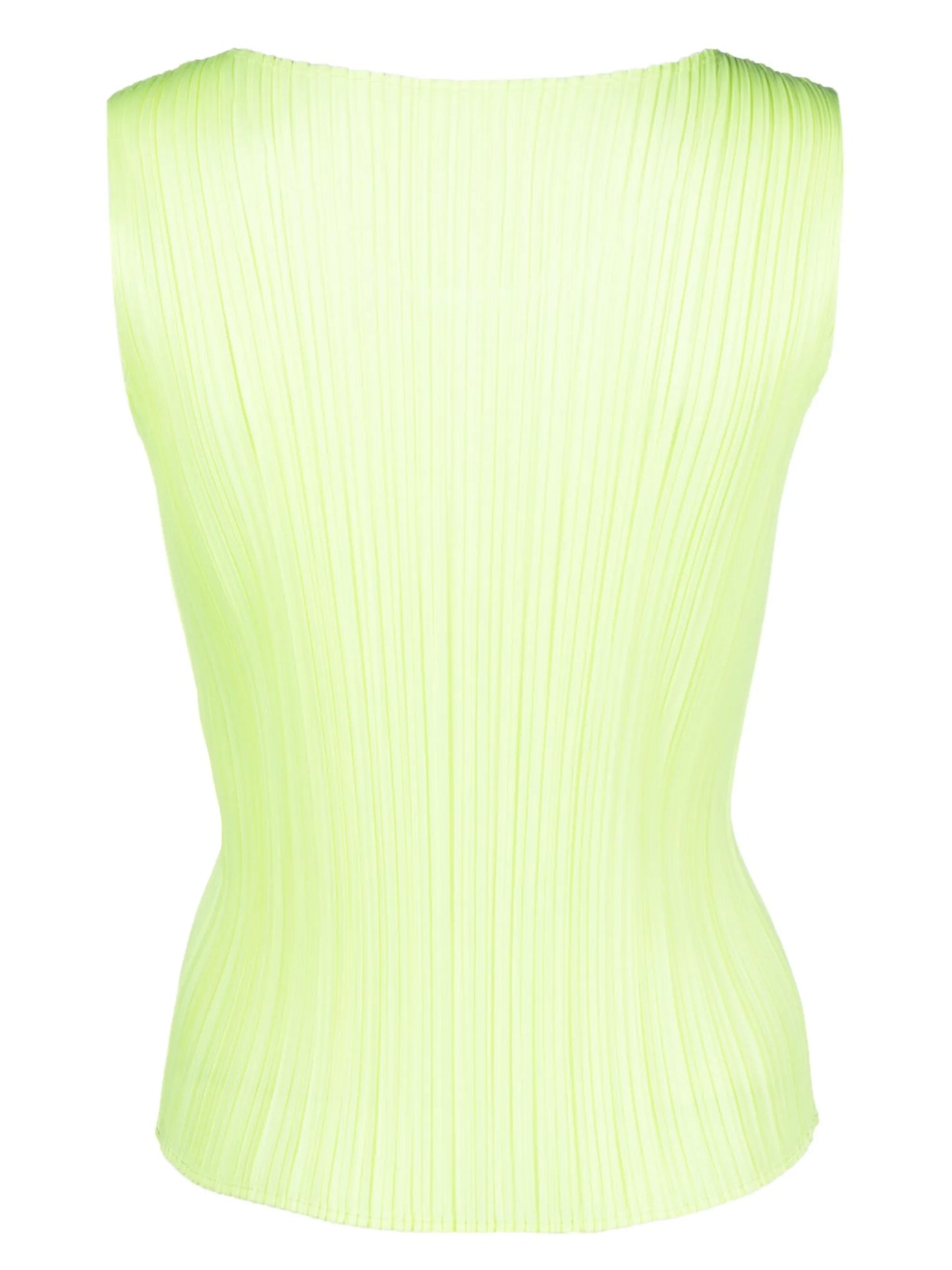 Monthly Colors March plissé tank top