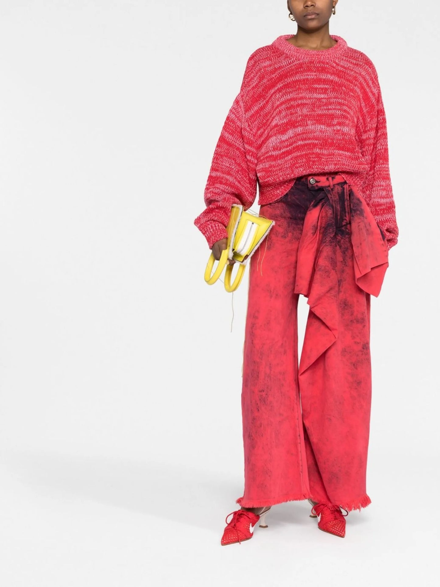 chunky-knit jumper