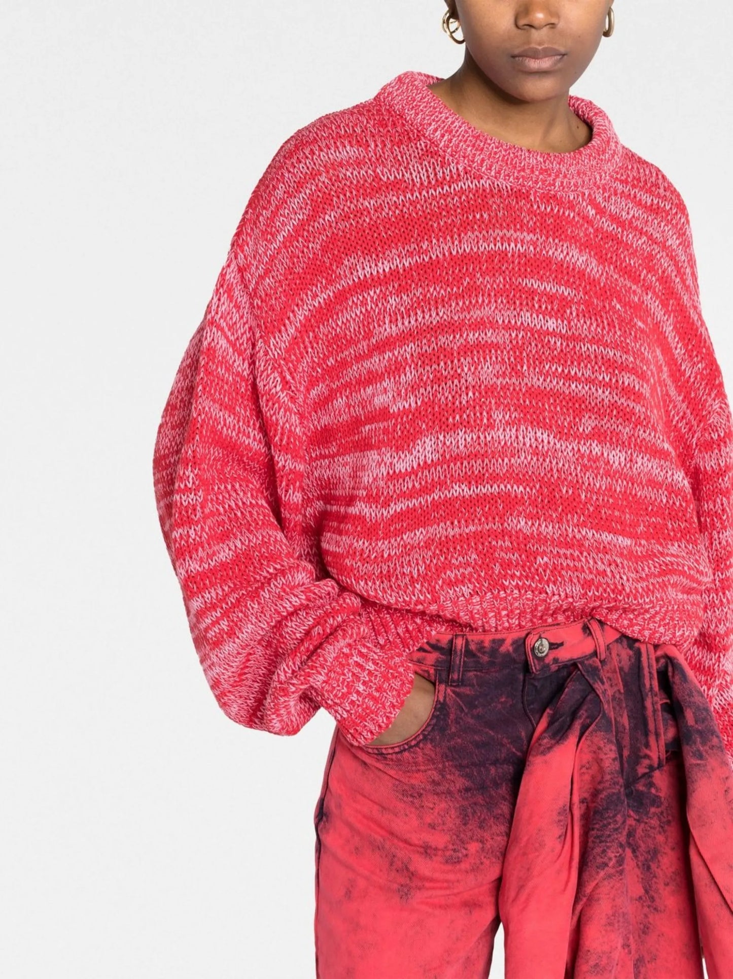 chunky-knit jumper