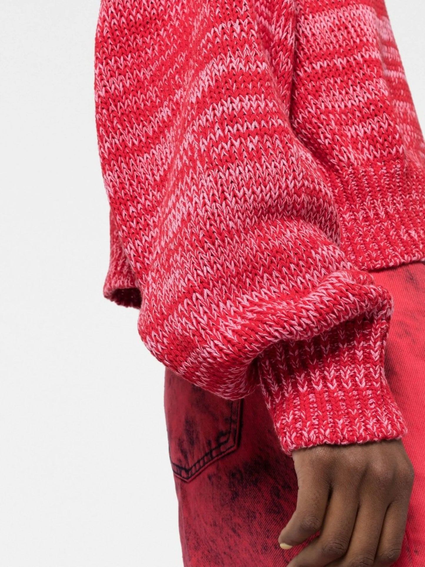 chunky-knit jumper