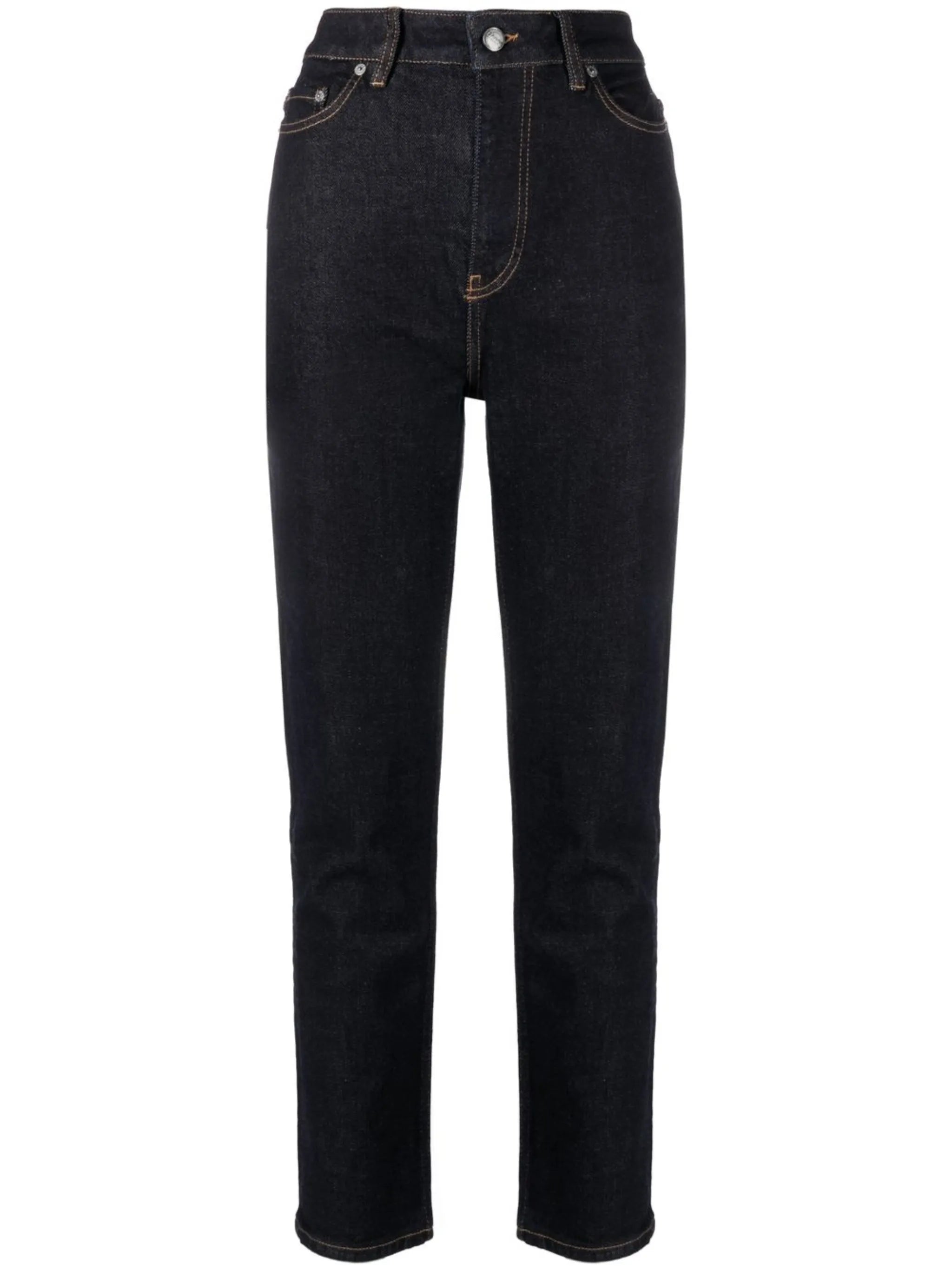 slim-leg cropped jeans