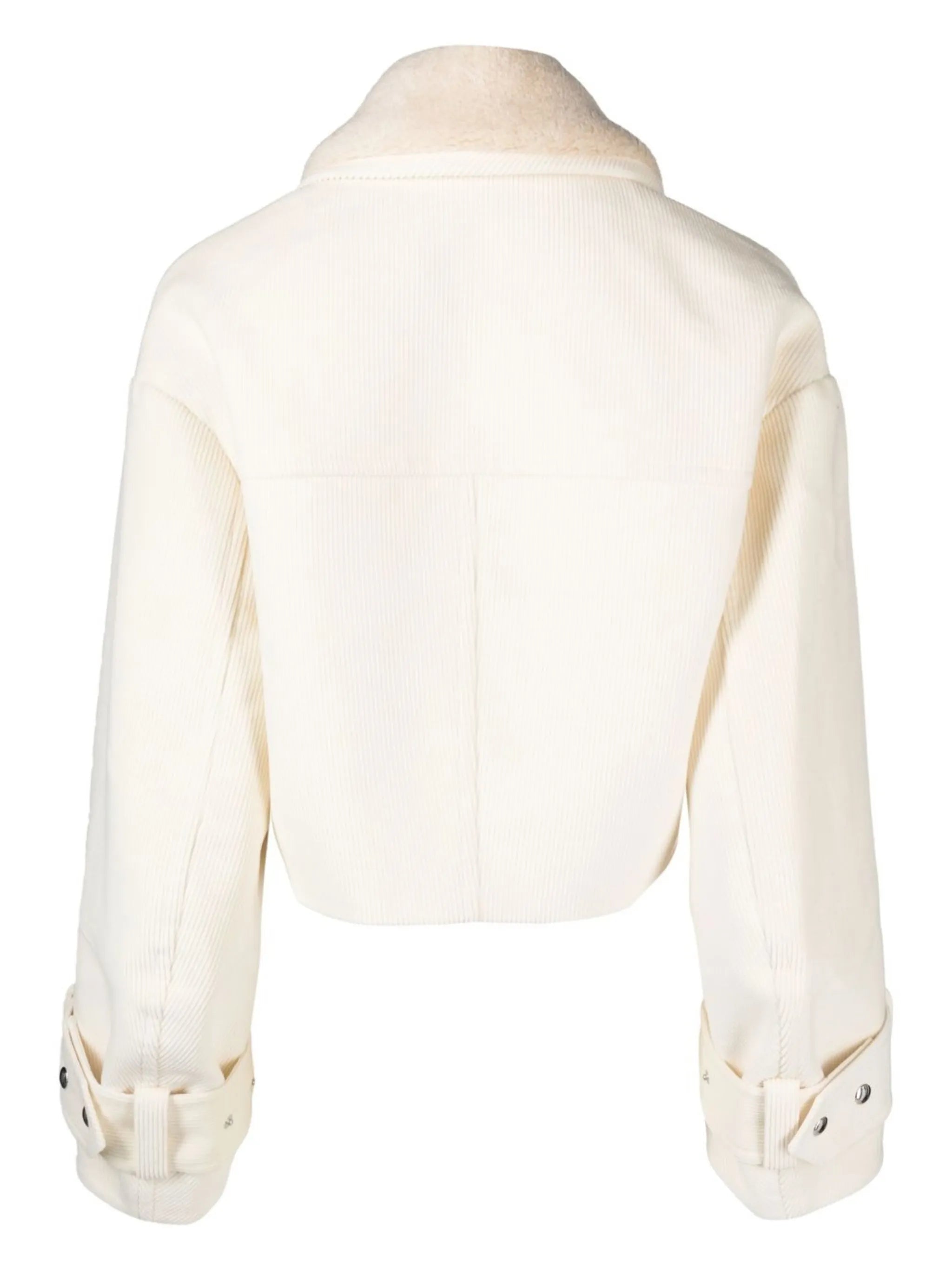 faux-shearling collar jacket