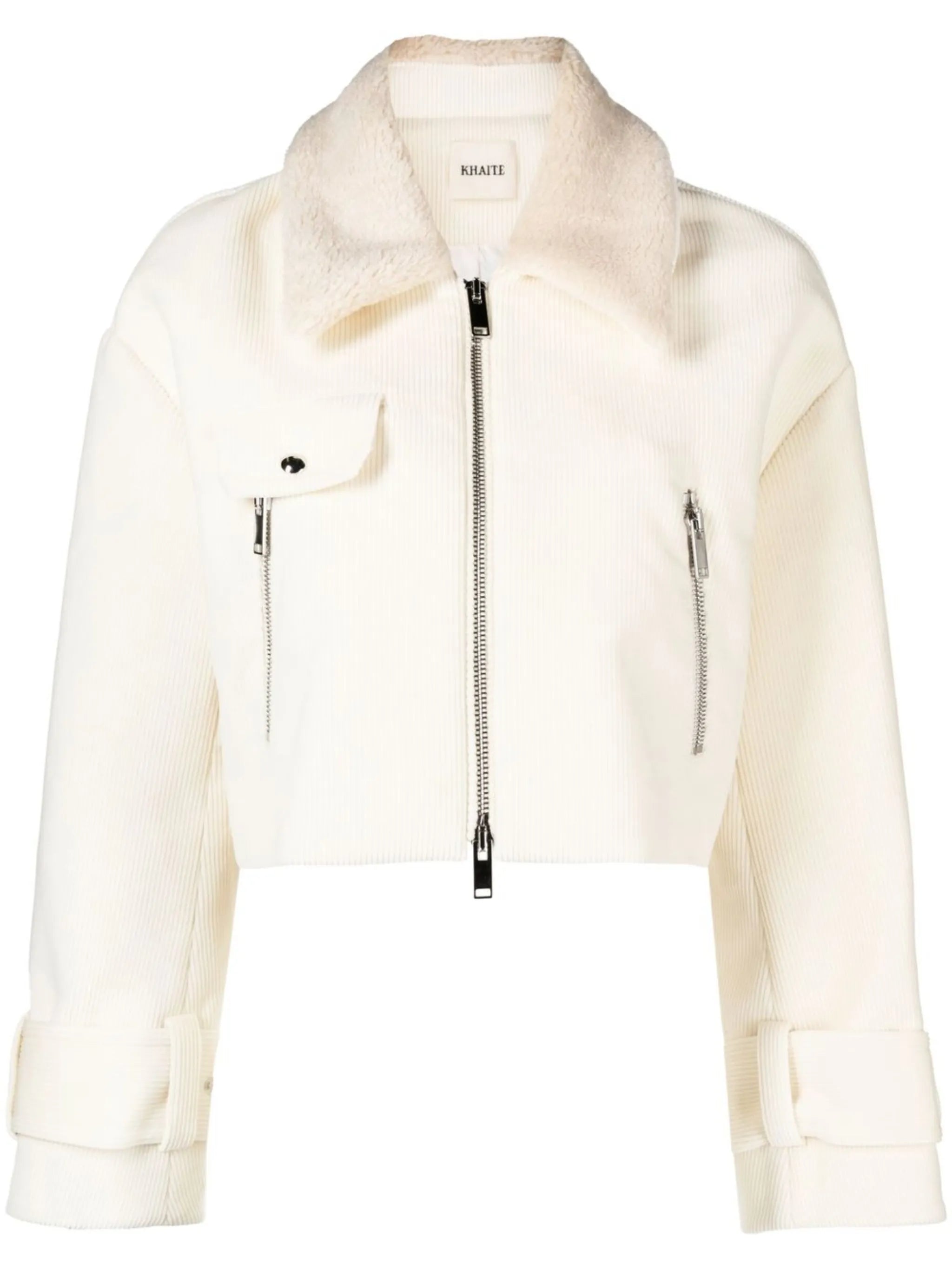 faux-shearling collar jacket