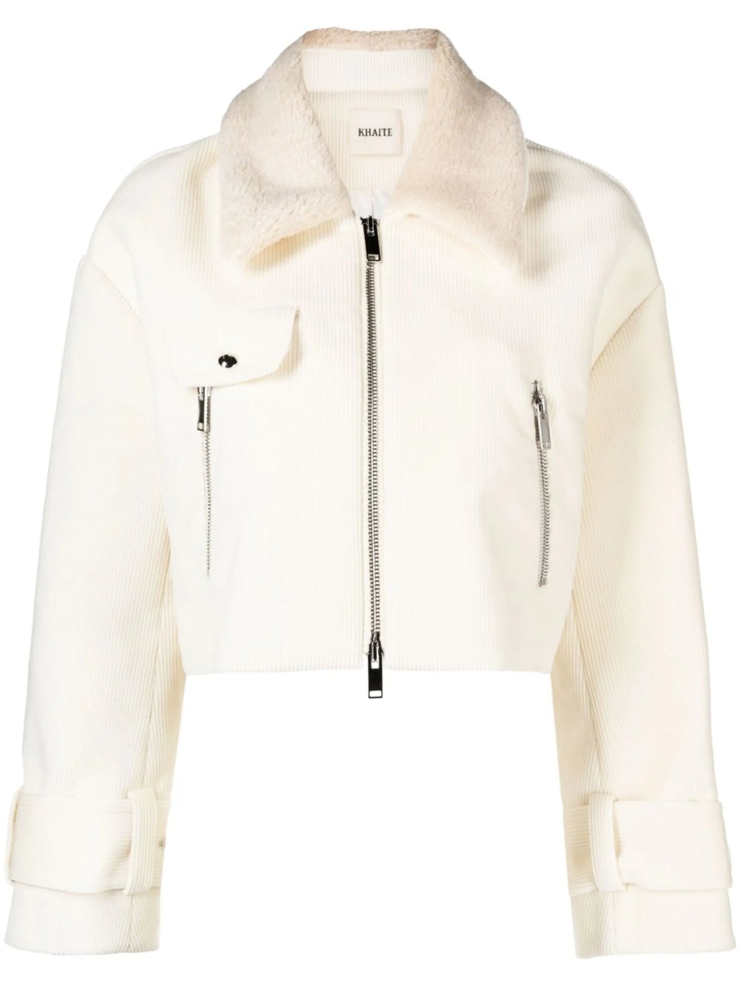 faux-shearling collar jacket