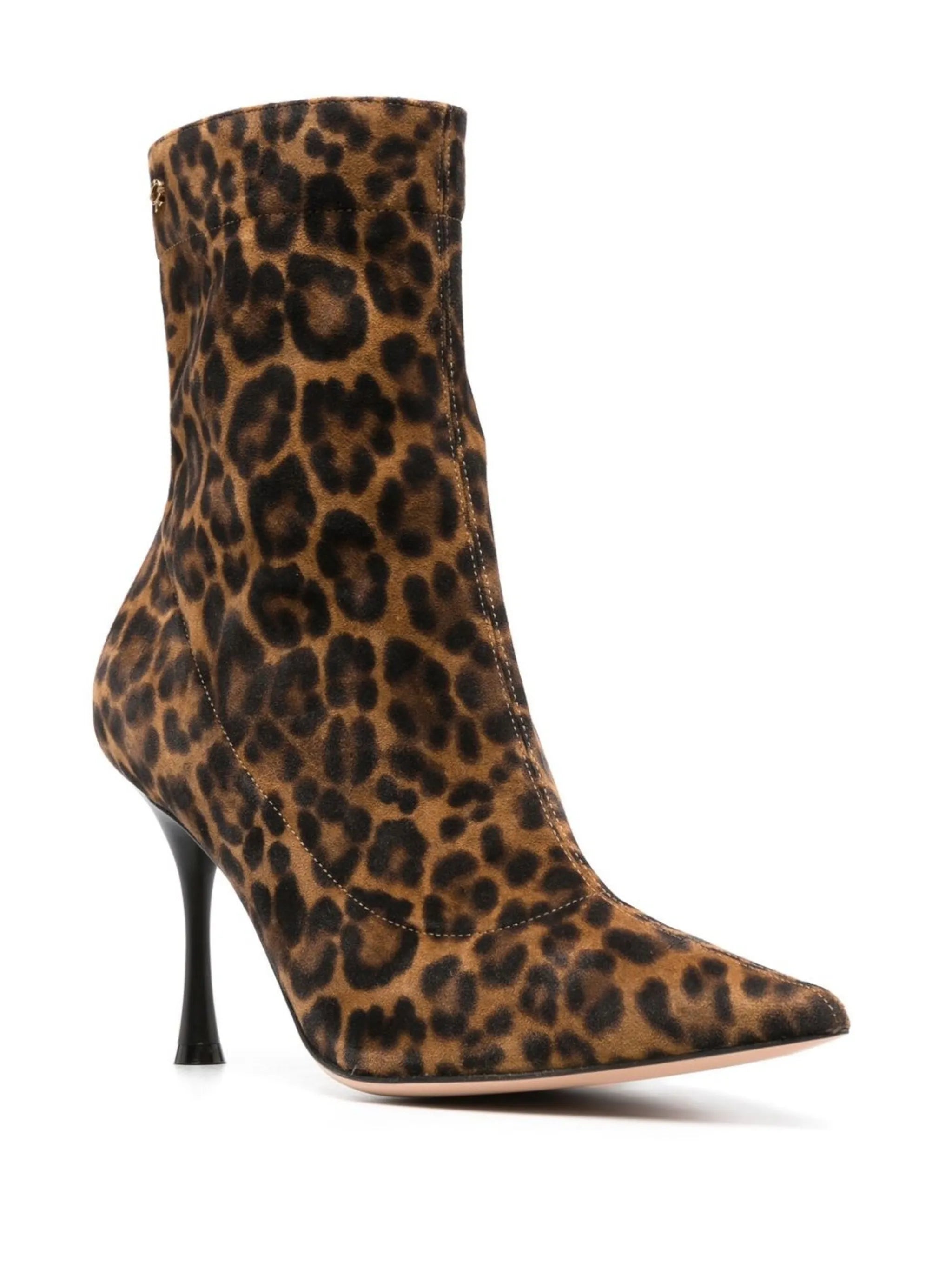 Dunn 85mm leopard-print boots