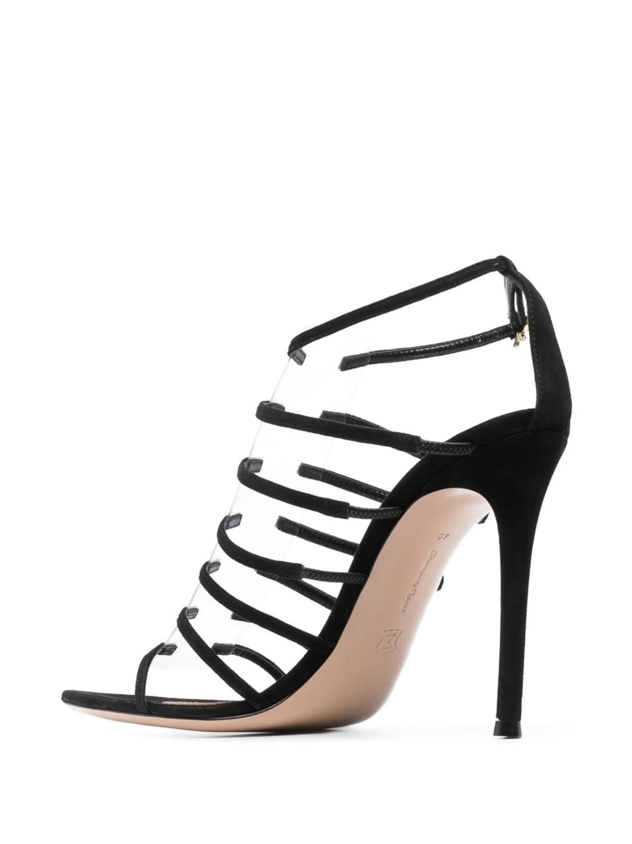 Ribbon 105mm strappy sandals