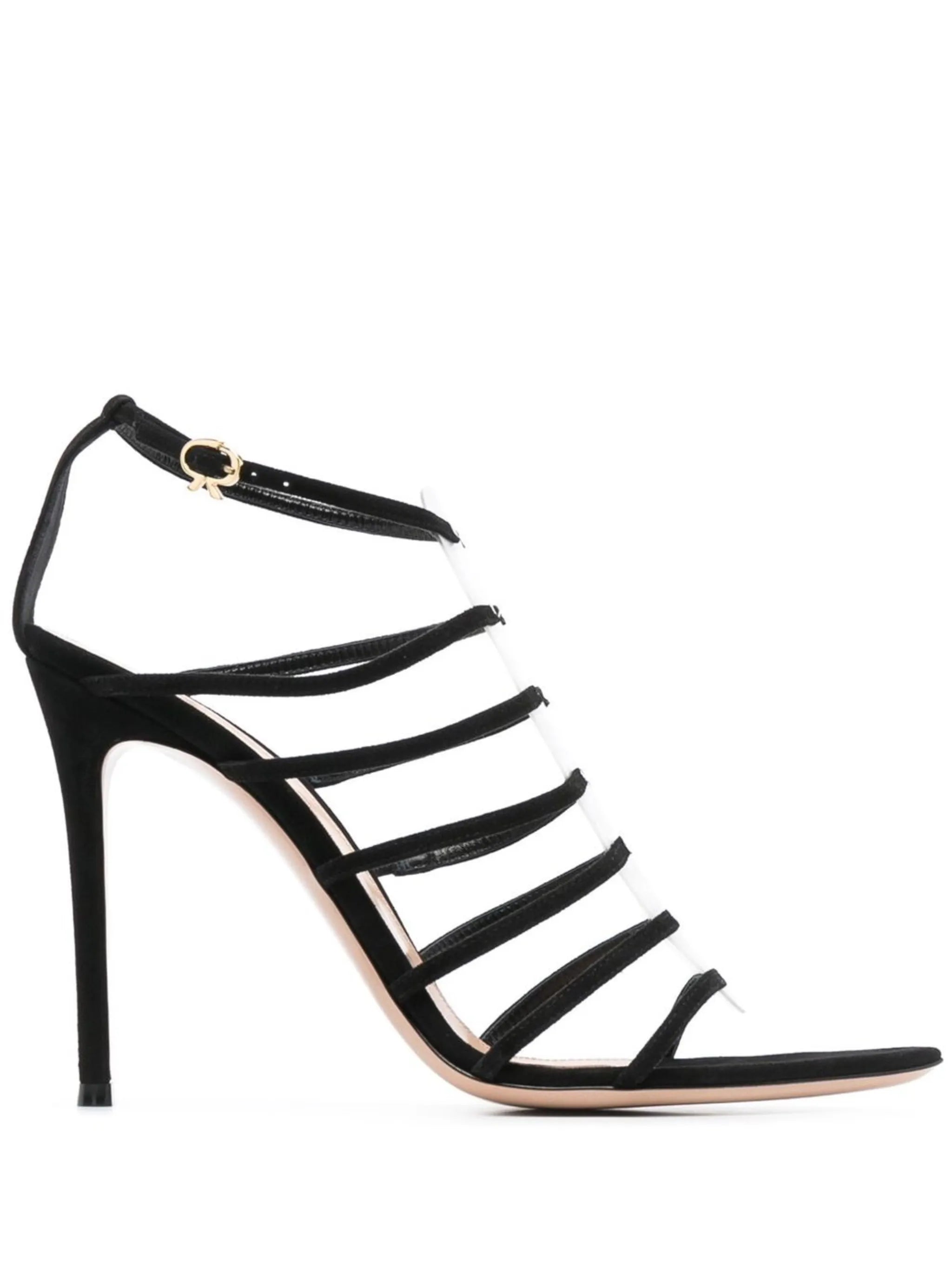 Ribbon 105mm strappy sandals