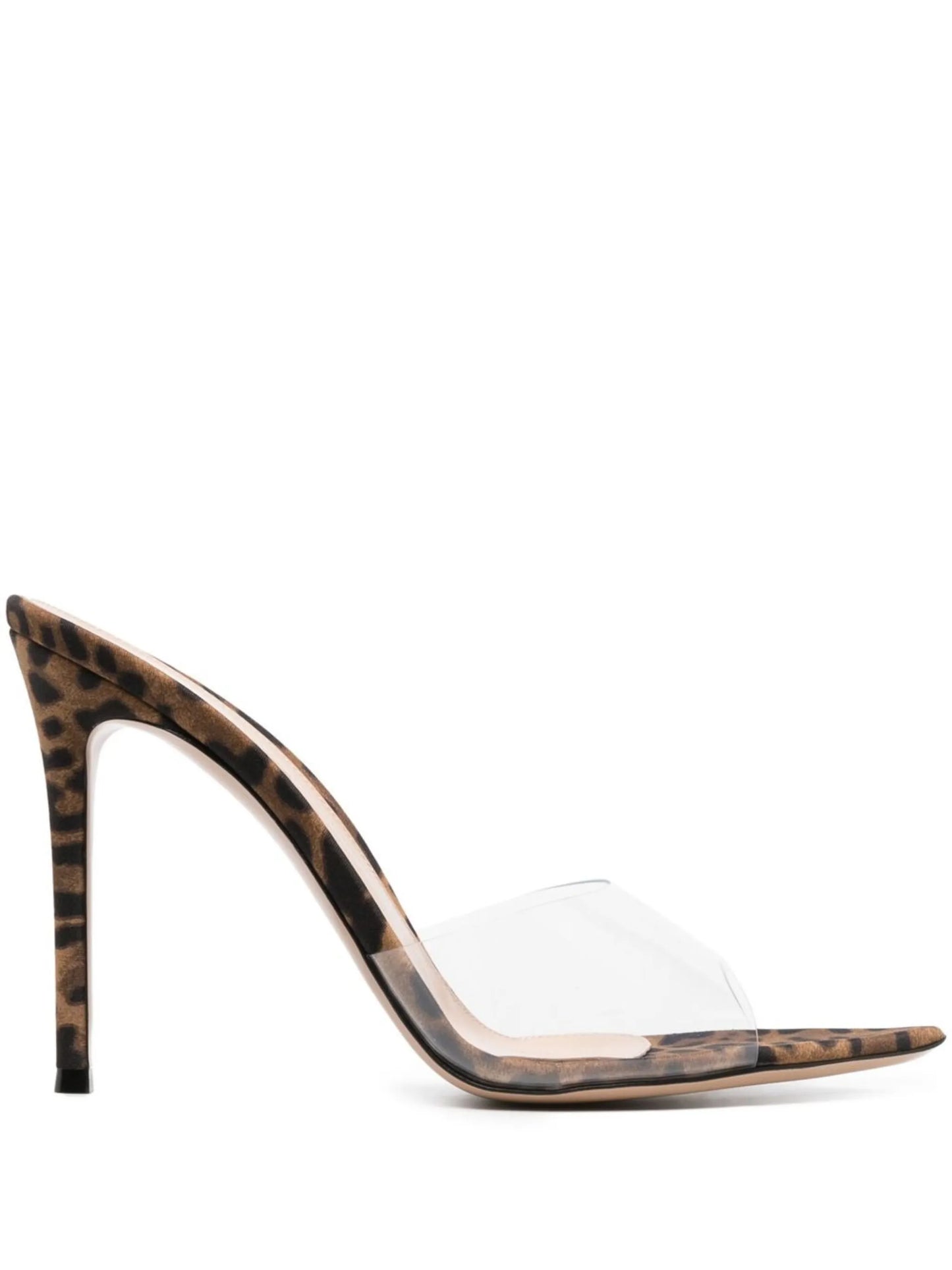 Elle 105mm leopard-print sandals