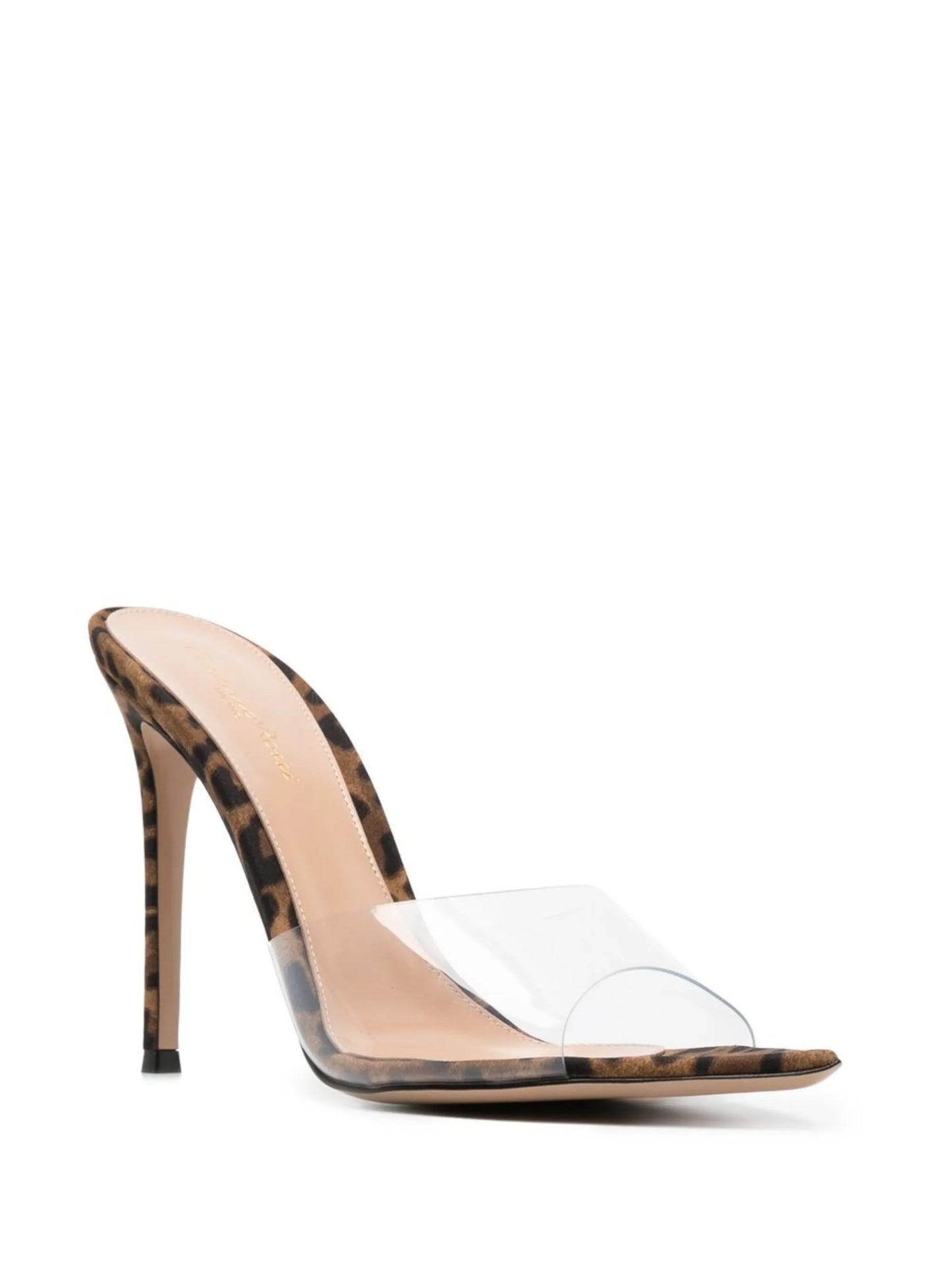 Elle 105mm leopard-print sandals