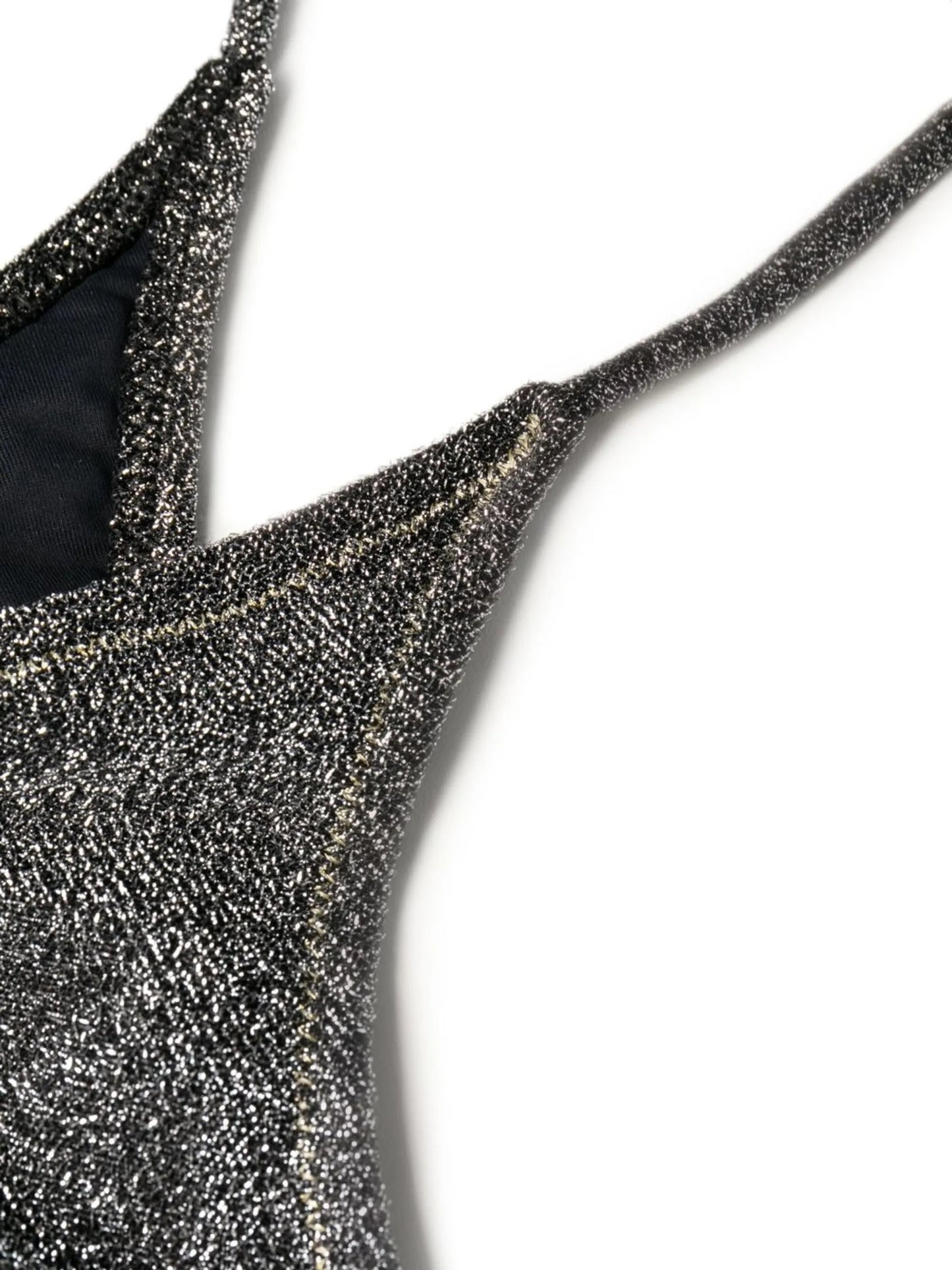 Miami metallic-effect bikini set