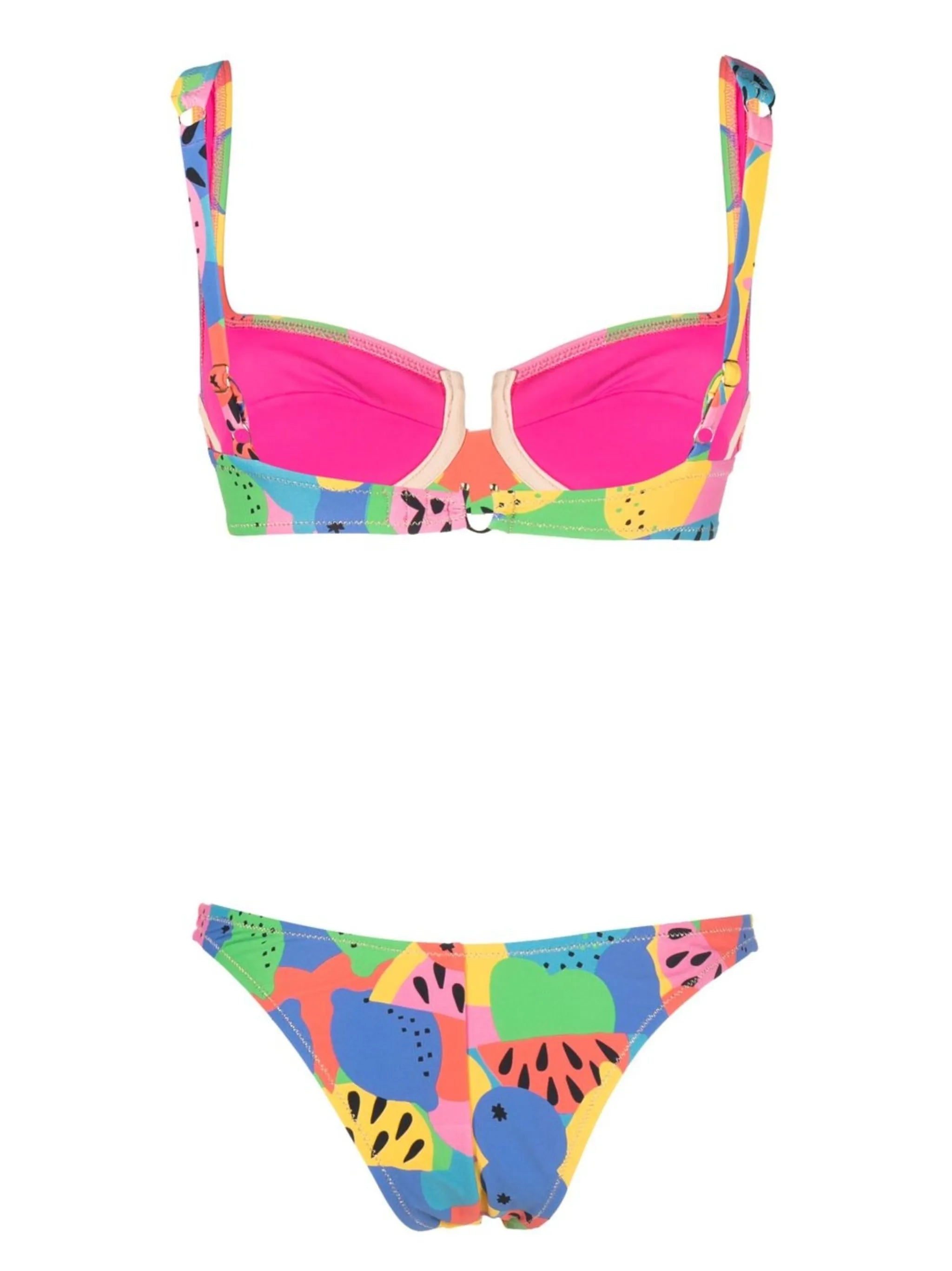 Brigette graphic-print bikini
