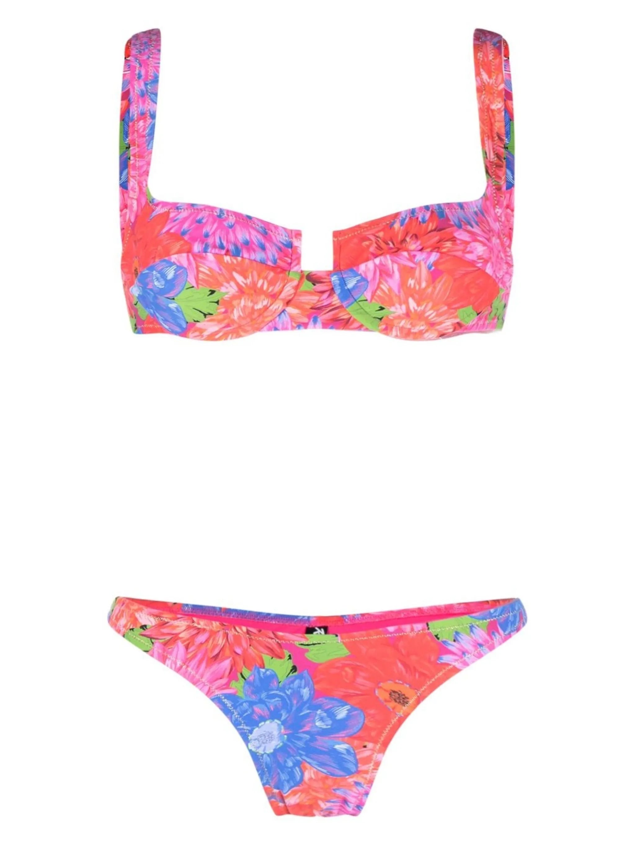 Brigette floral-print bikini