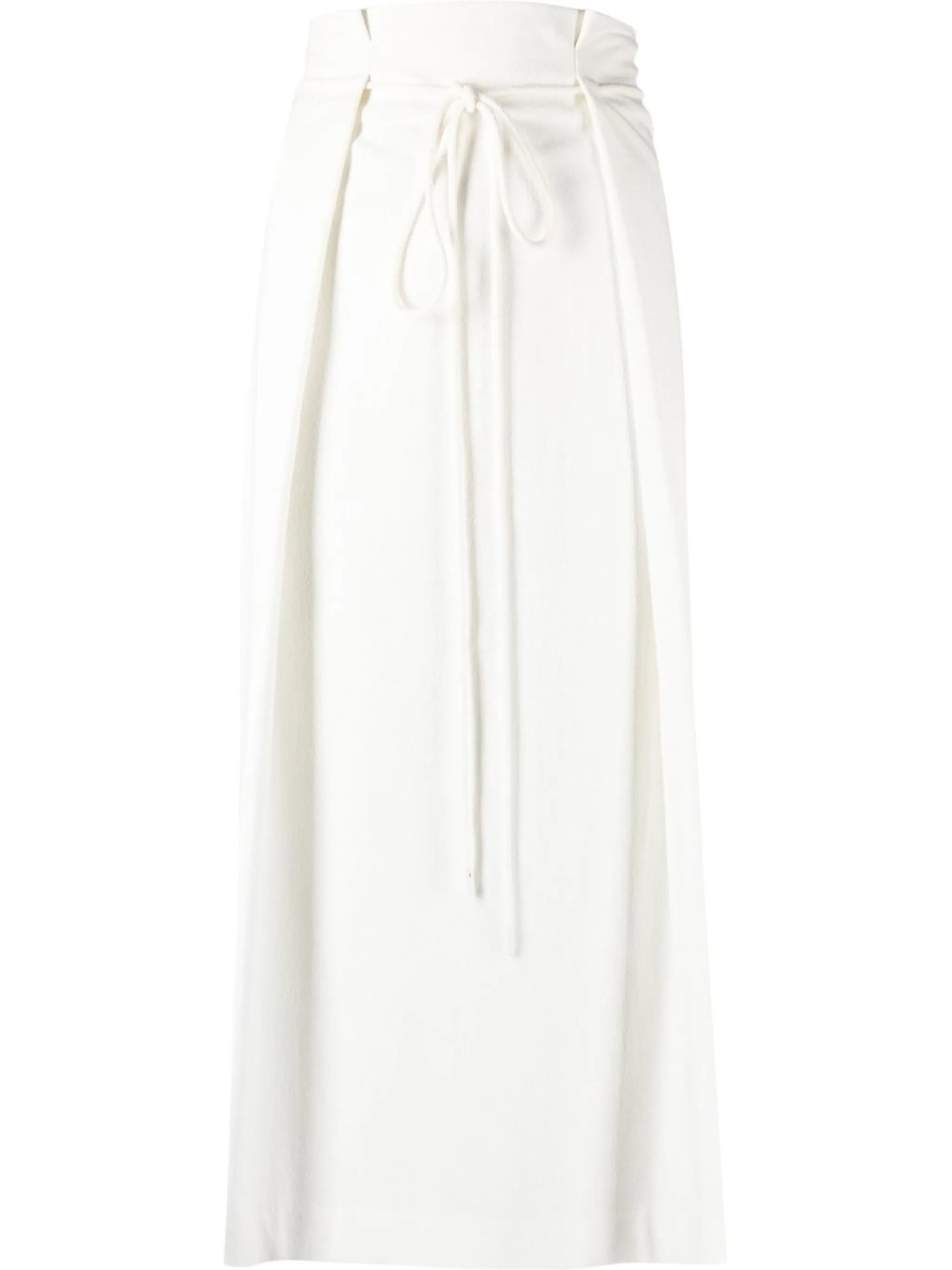 pleated-effect drawstring skirt