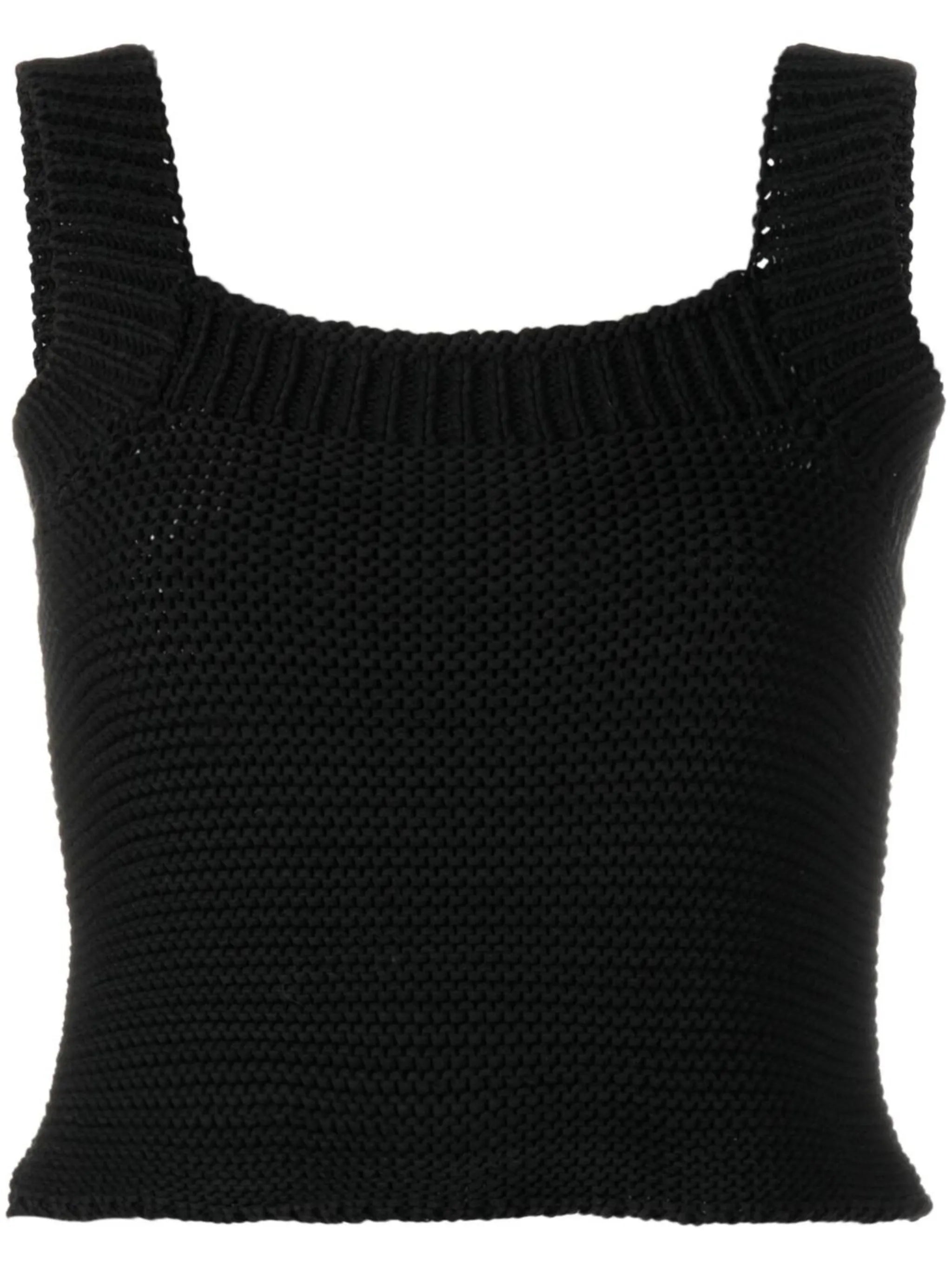 sleeveless knitted vest