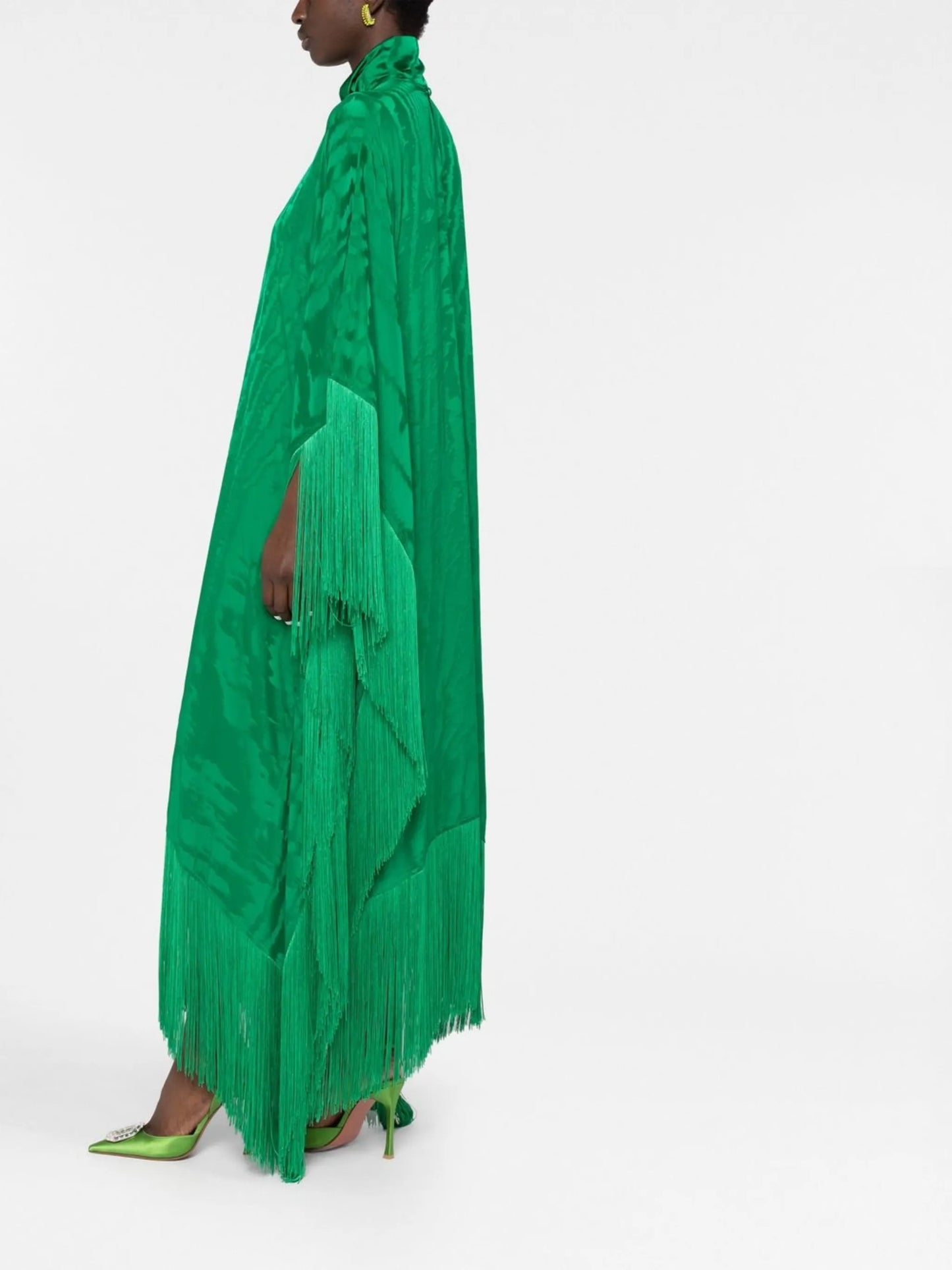Mrs Ross moire-effect kaftan dress
