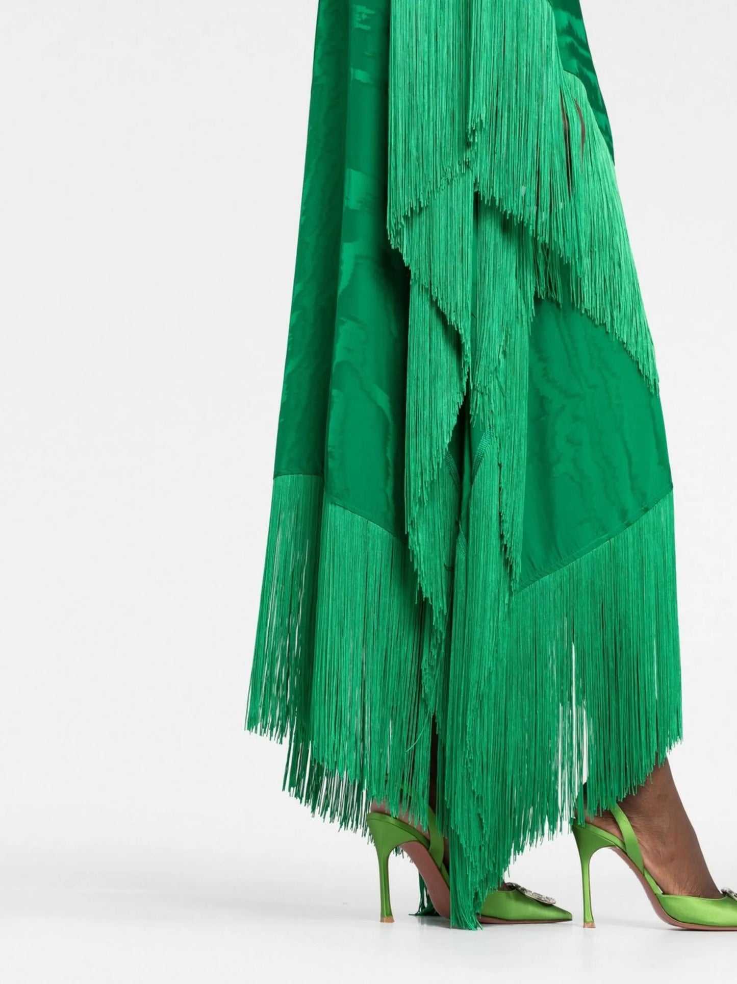 Mrs Ross moire-effect kaftan dress