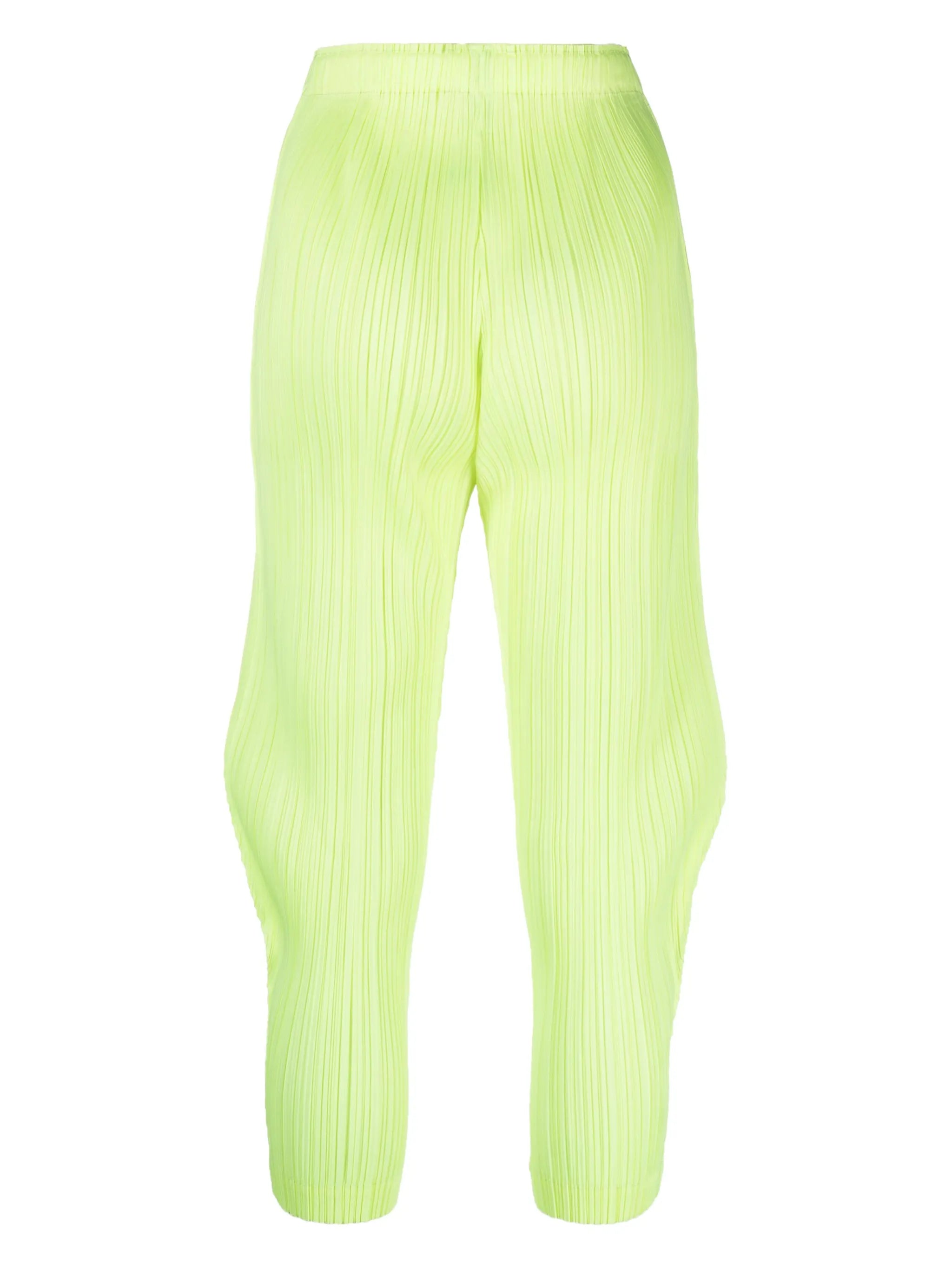 Monthly Colors January high-rise plissé trousers