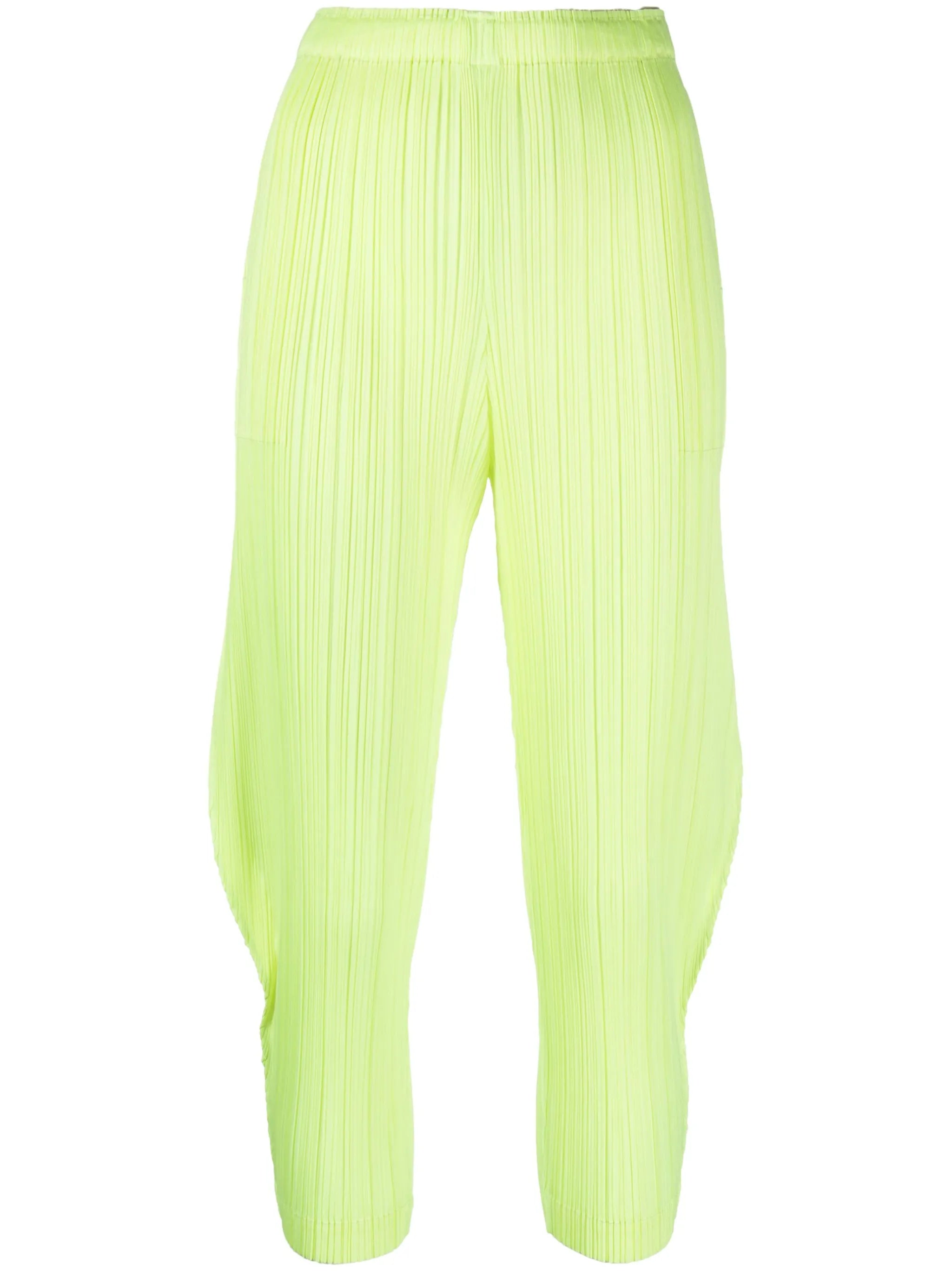 Monthly Colors January high-rise plissé trousers