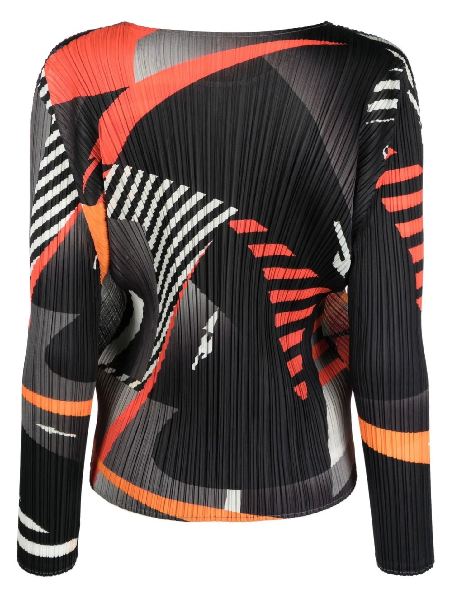 Free Way graphic-print pleated top