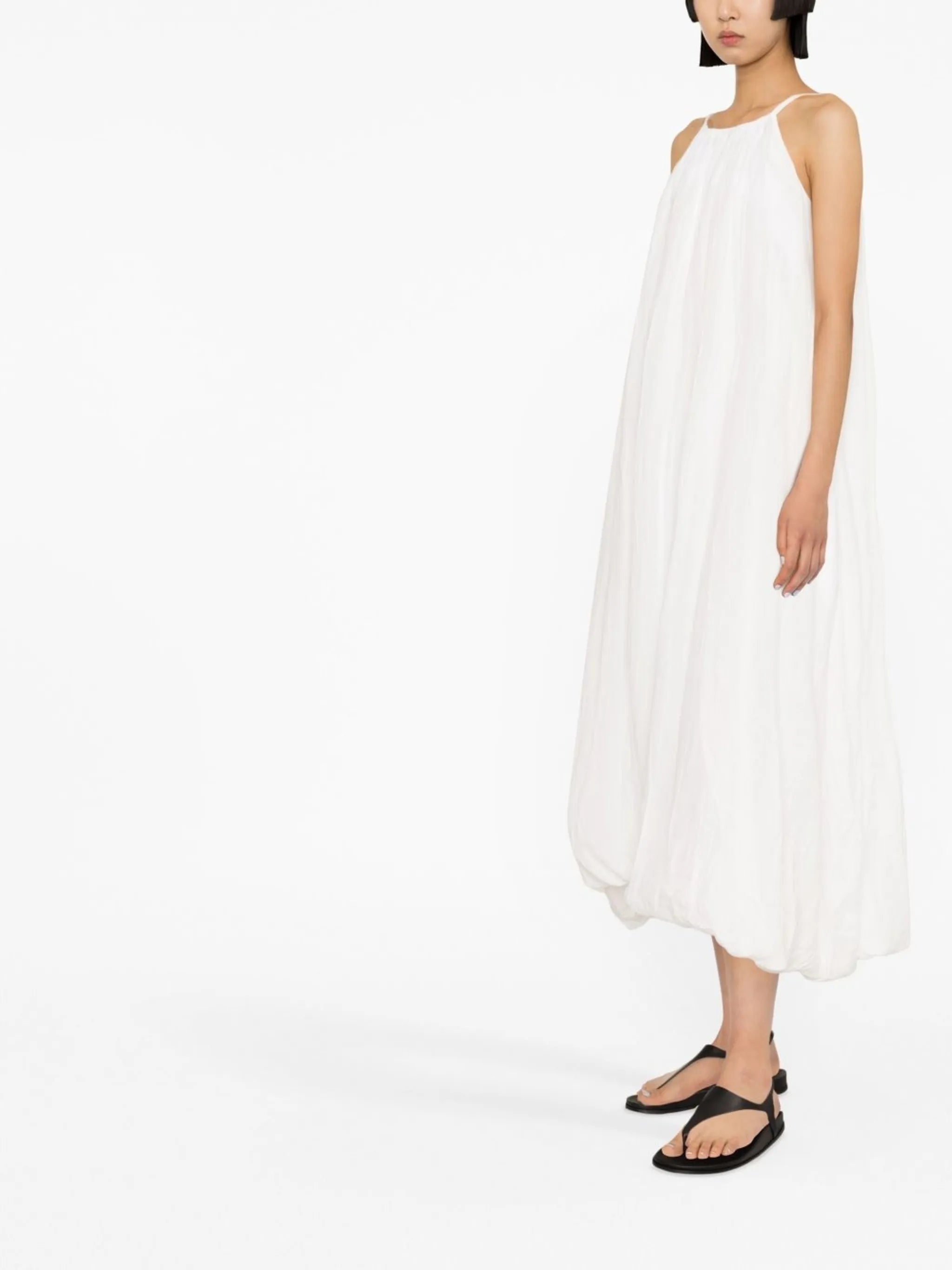 halterneck midi dress