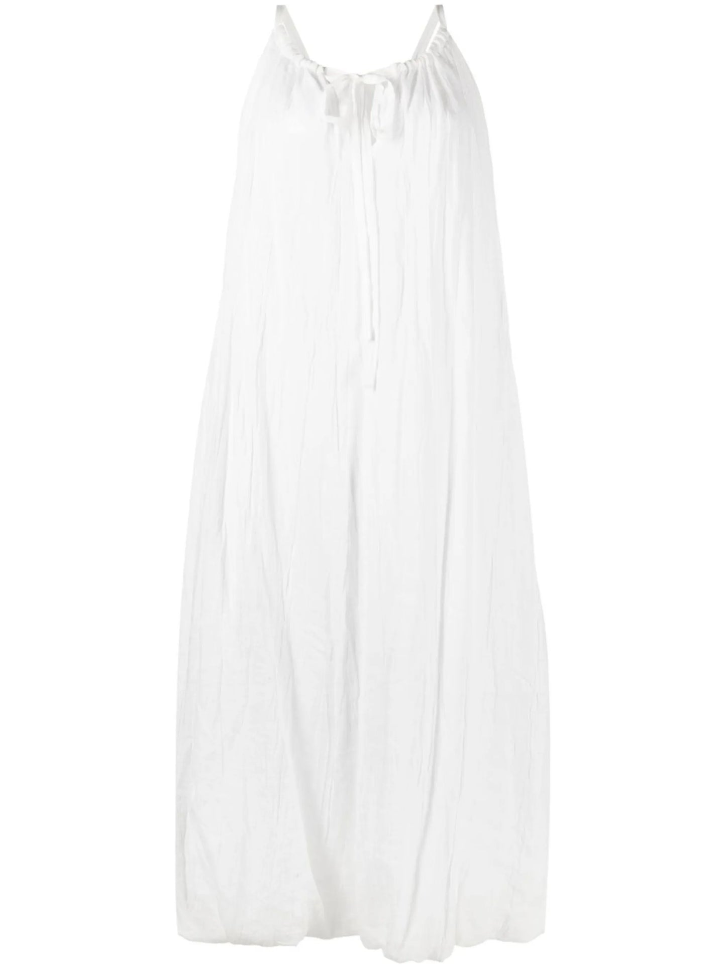 halterneck midi dress