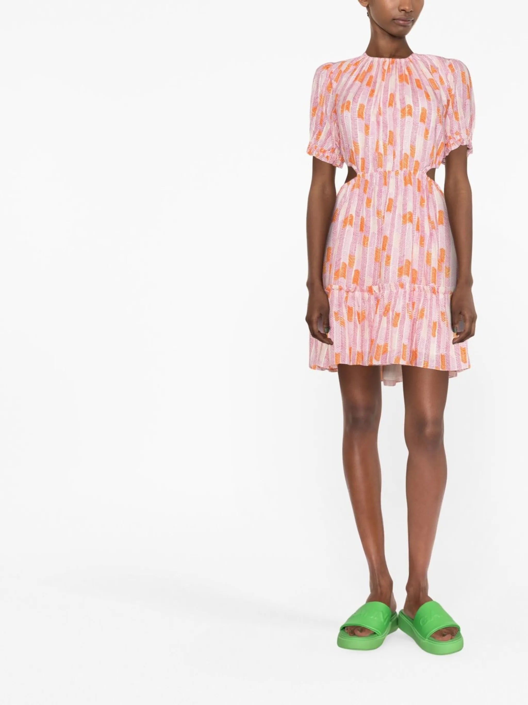 Gigi open-back minidress