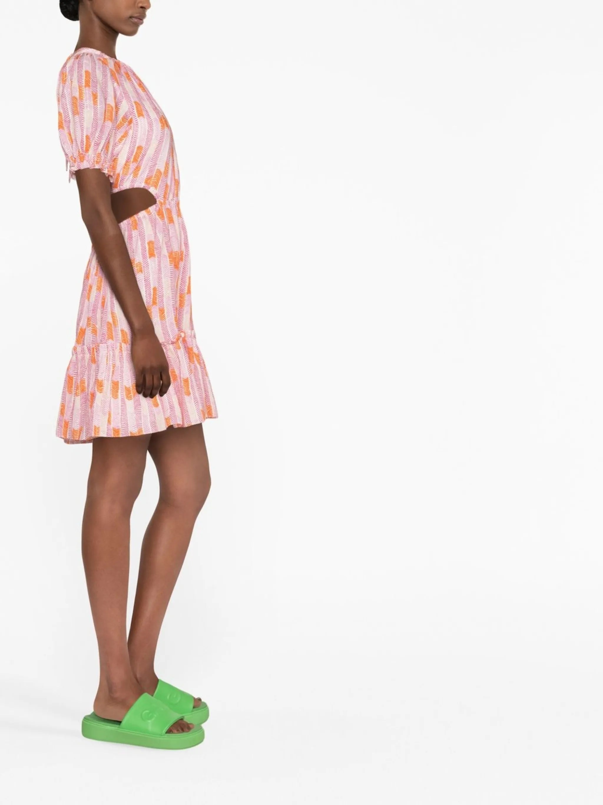 Gigi open-back minidress