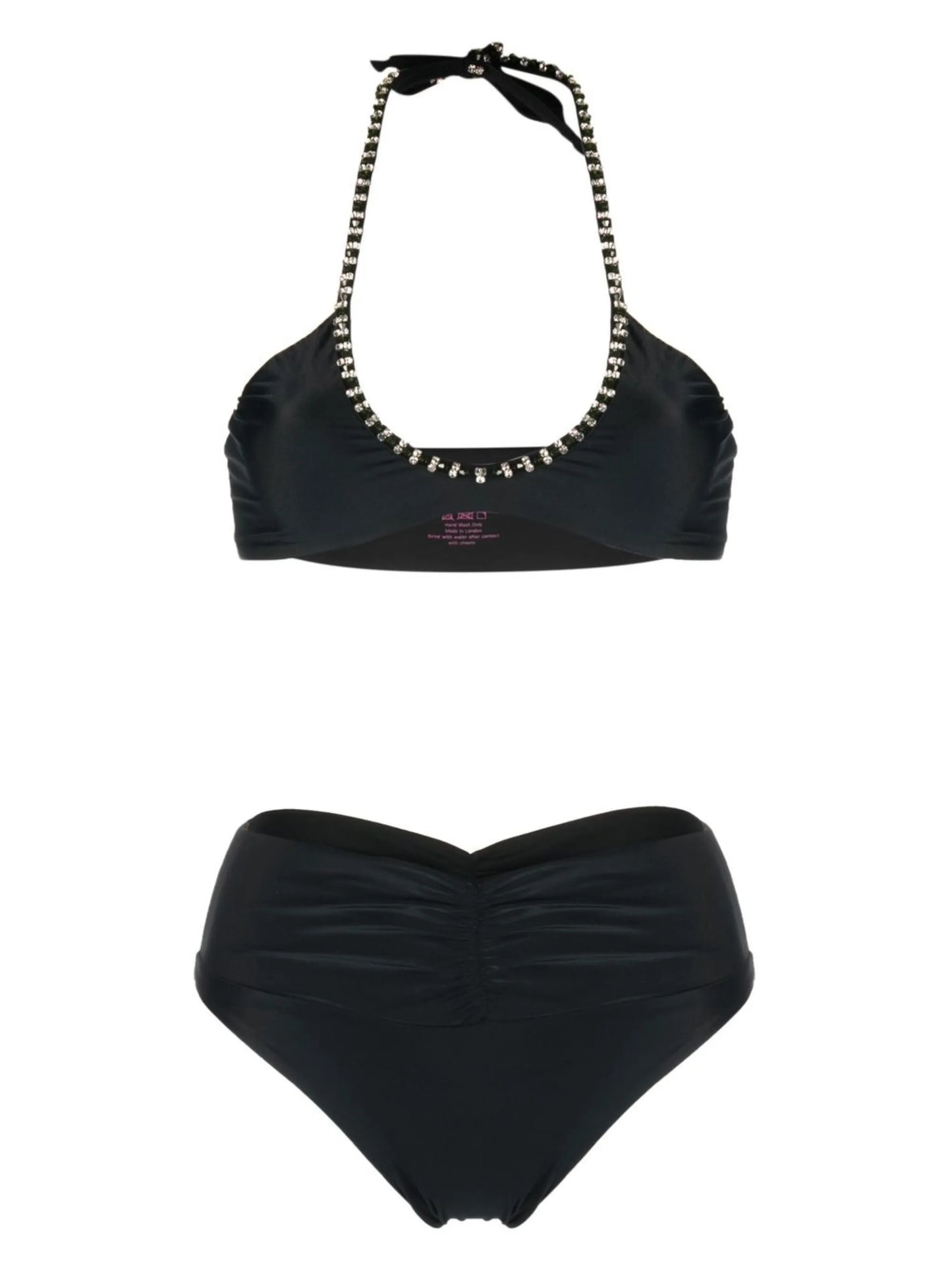 Hayley crystal-detail bikini