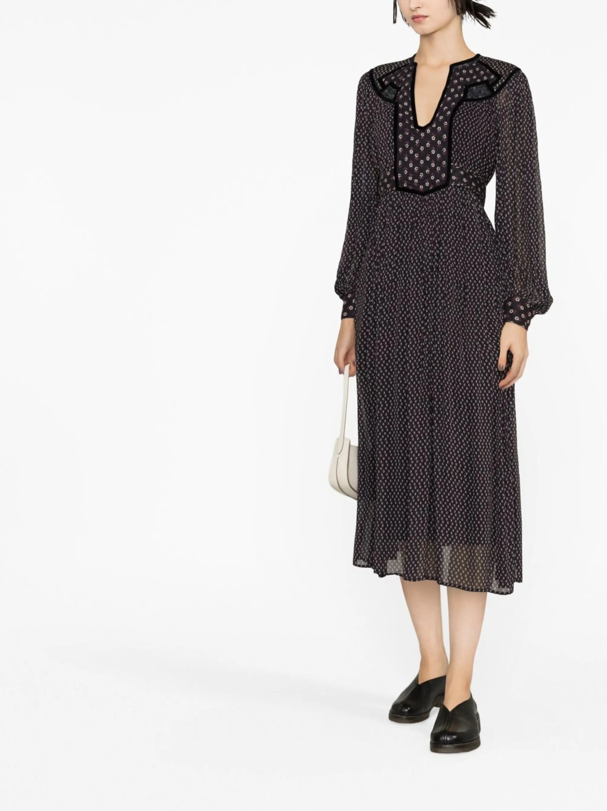 Alani tie-back midi dress
