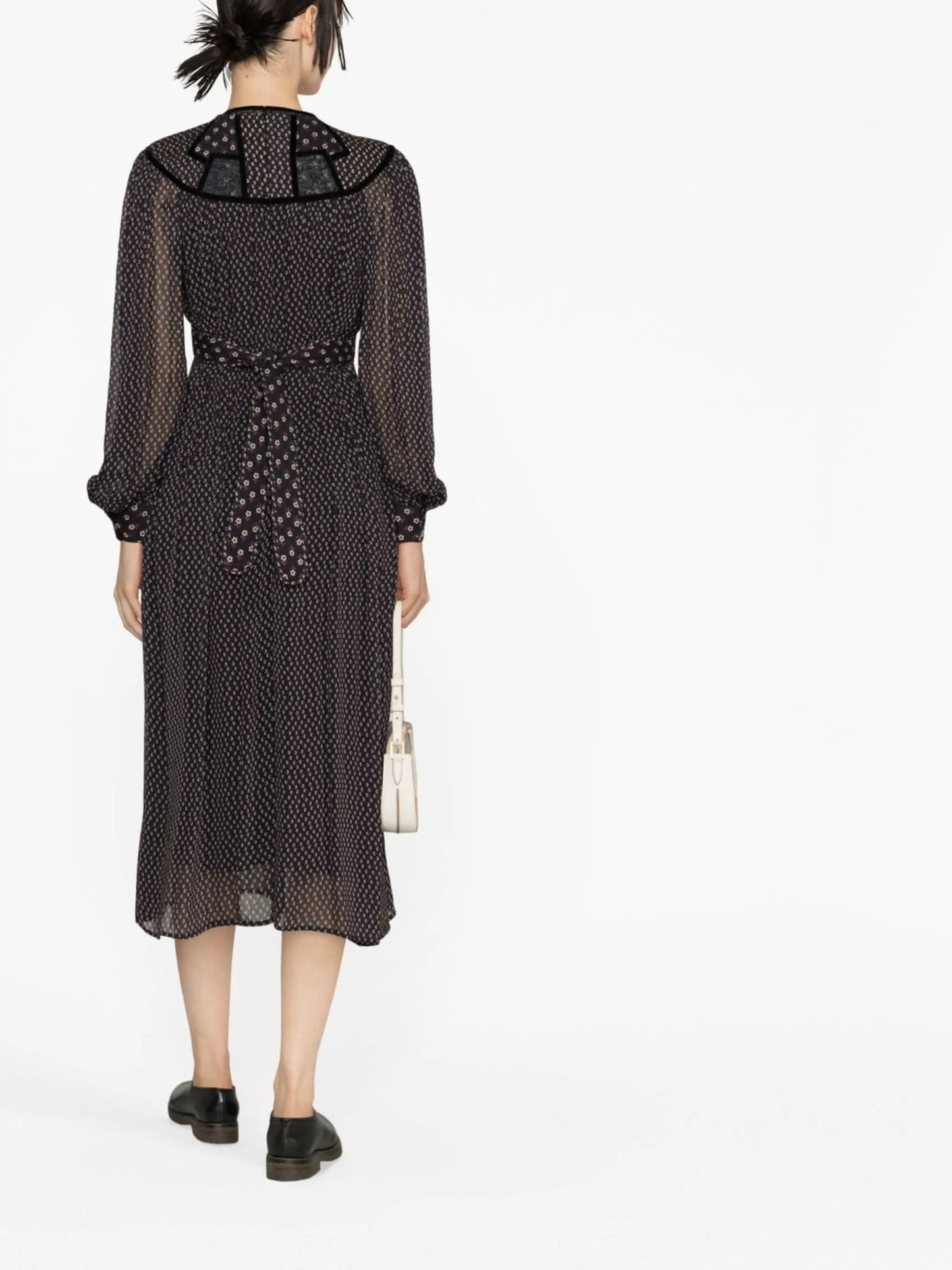Alani tie-back midi dress