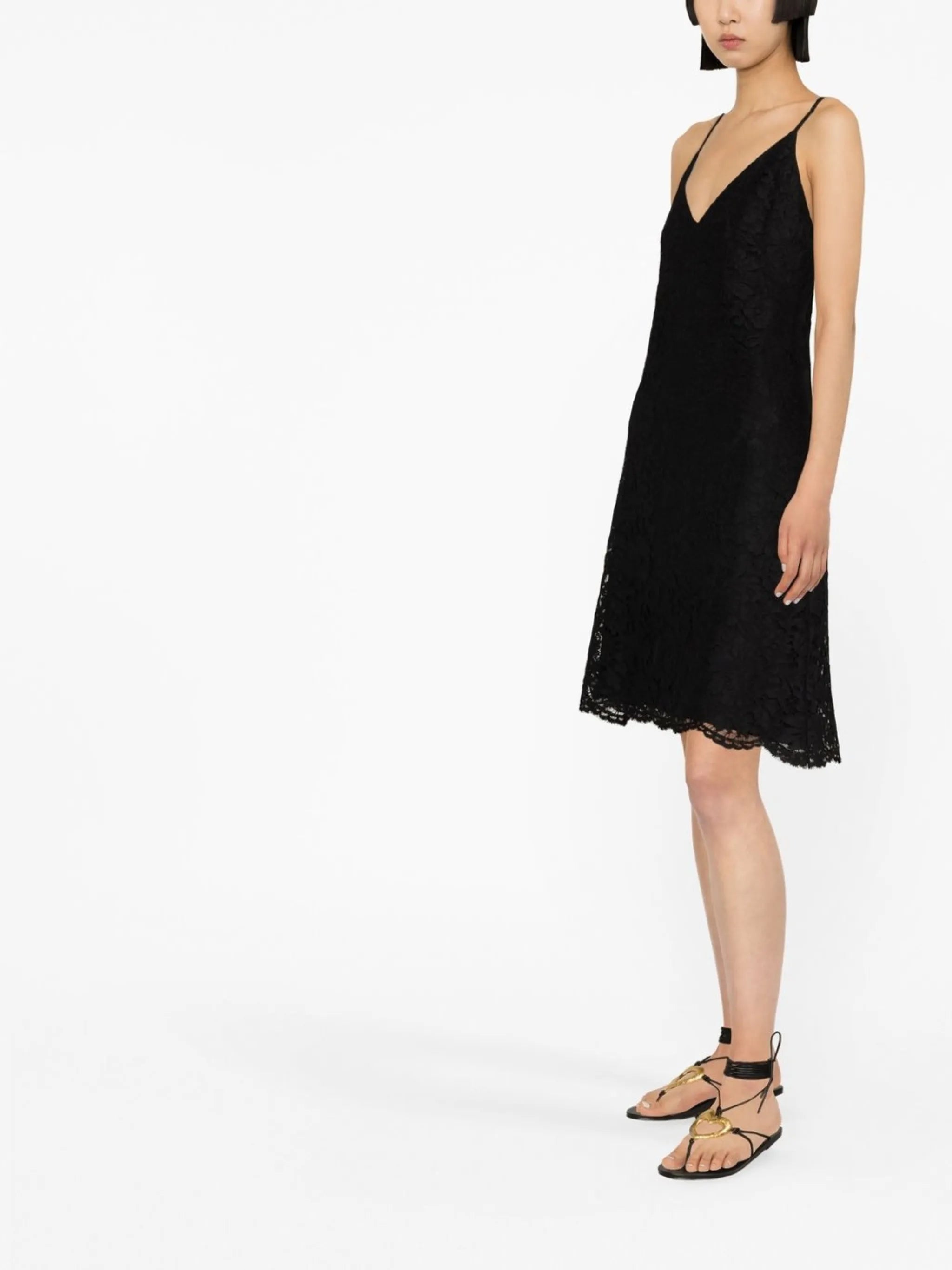 strappy lace dress