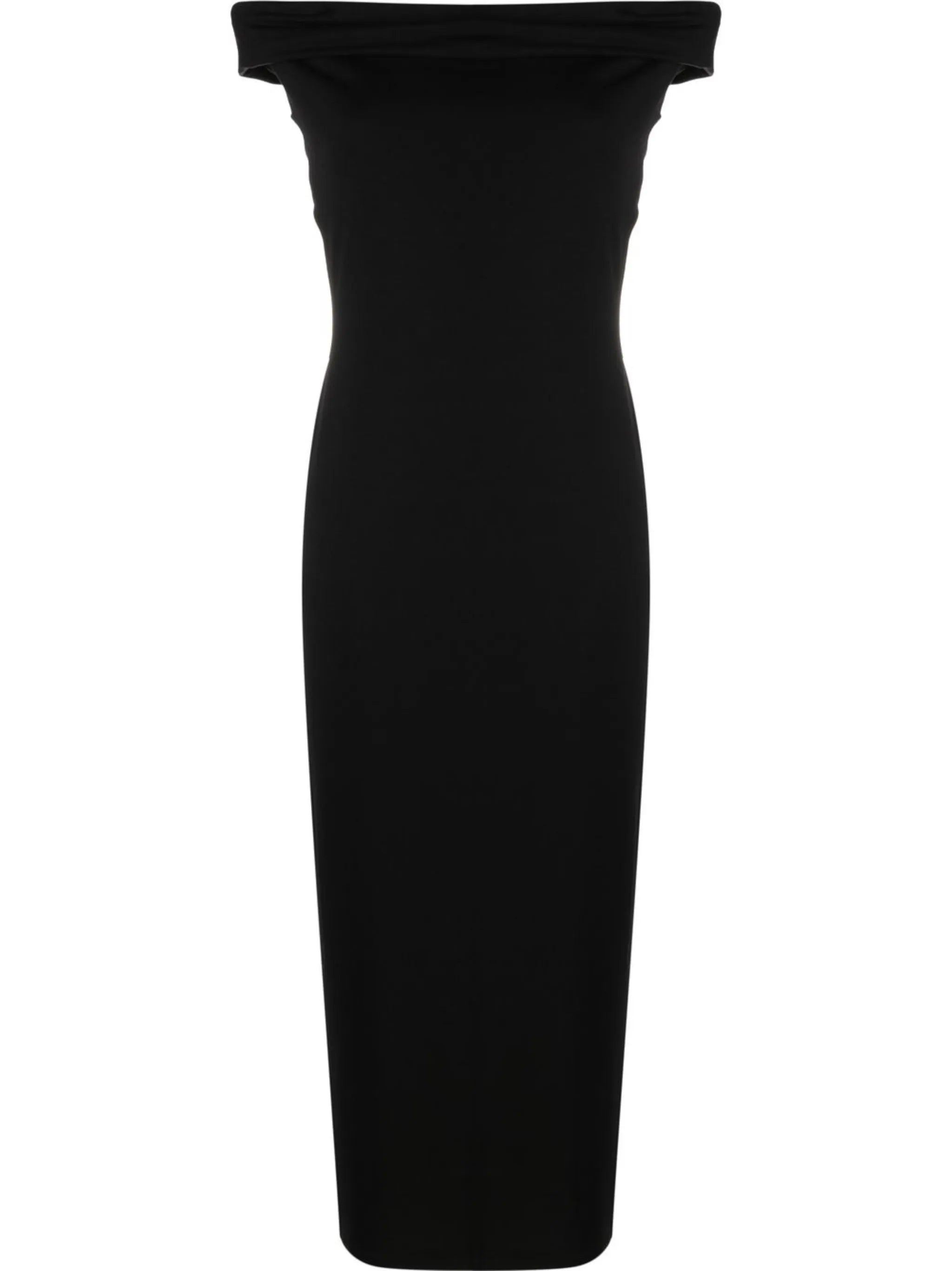 Jamen off-shoulder knitted midi dress